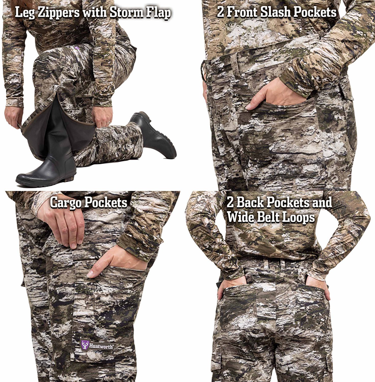 Huntworth Women's Winsted Lightweight Hunting Rain Pants - view number 6