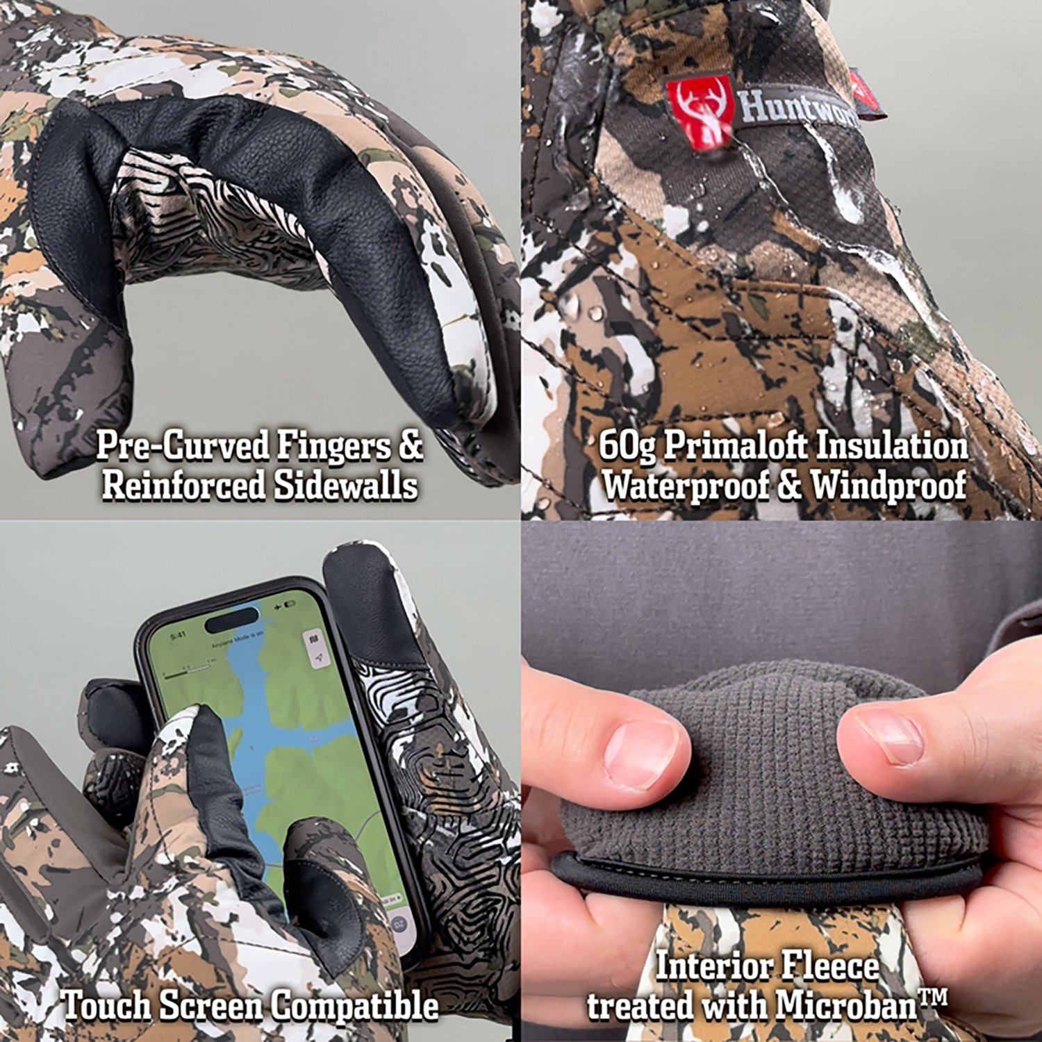 Huntworth Men's Heavyweight Anchorage Primaloft Insulated Waterproof Gloves - view number 2