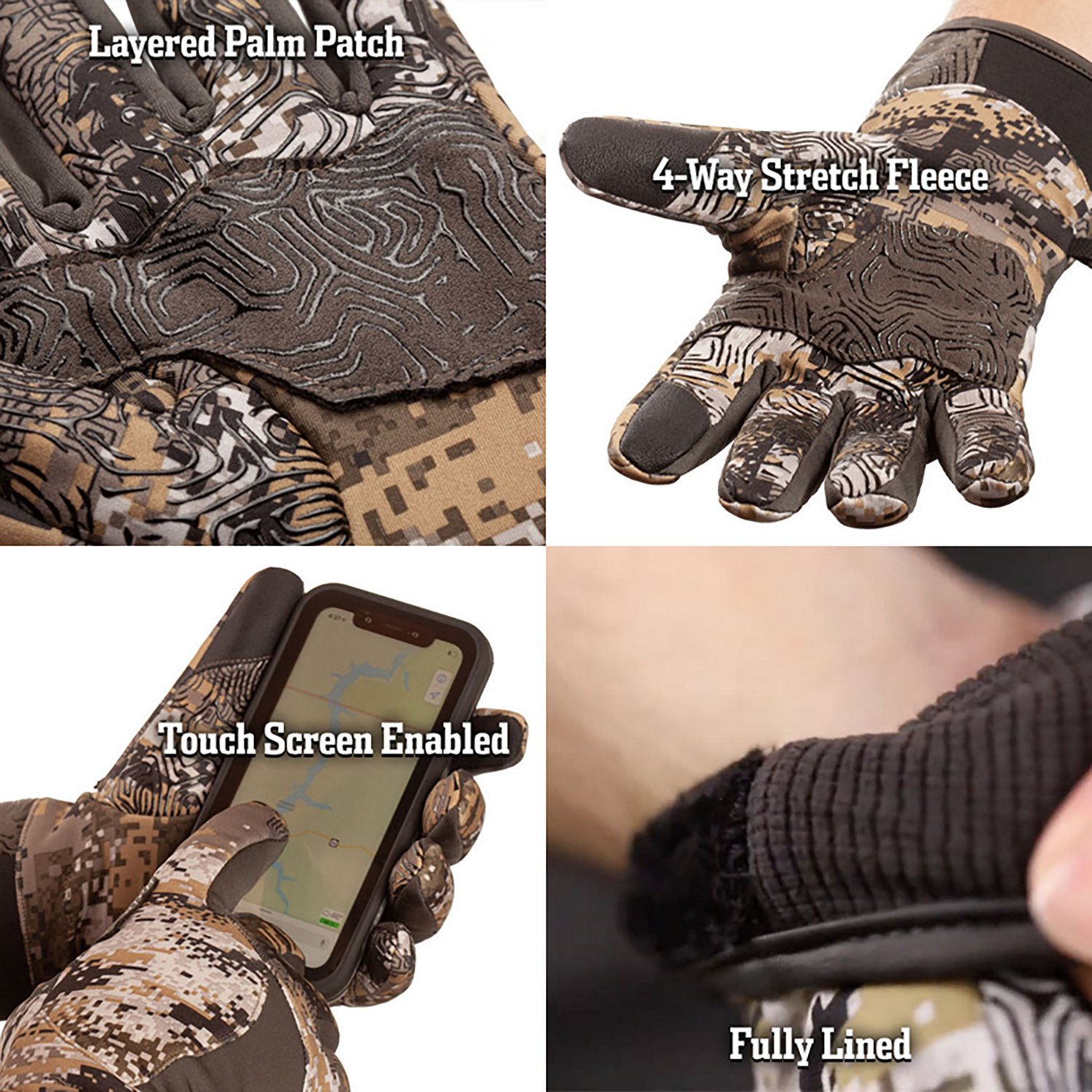 Huntworth Men's Ansted MW Plush Fleece Lined Gloves - view number 2