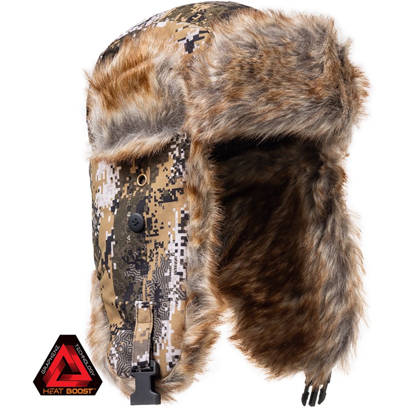 Huntworth Men's Vostok Heat Boost Heavyweight Trapper Hat