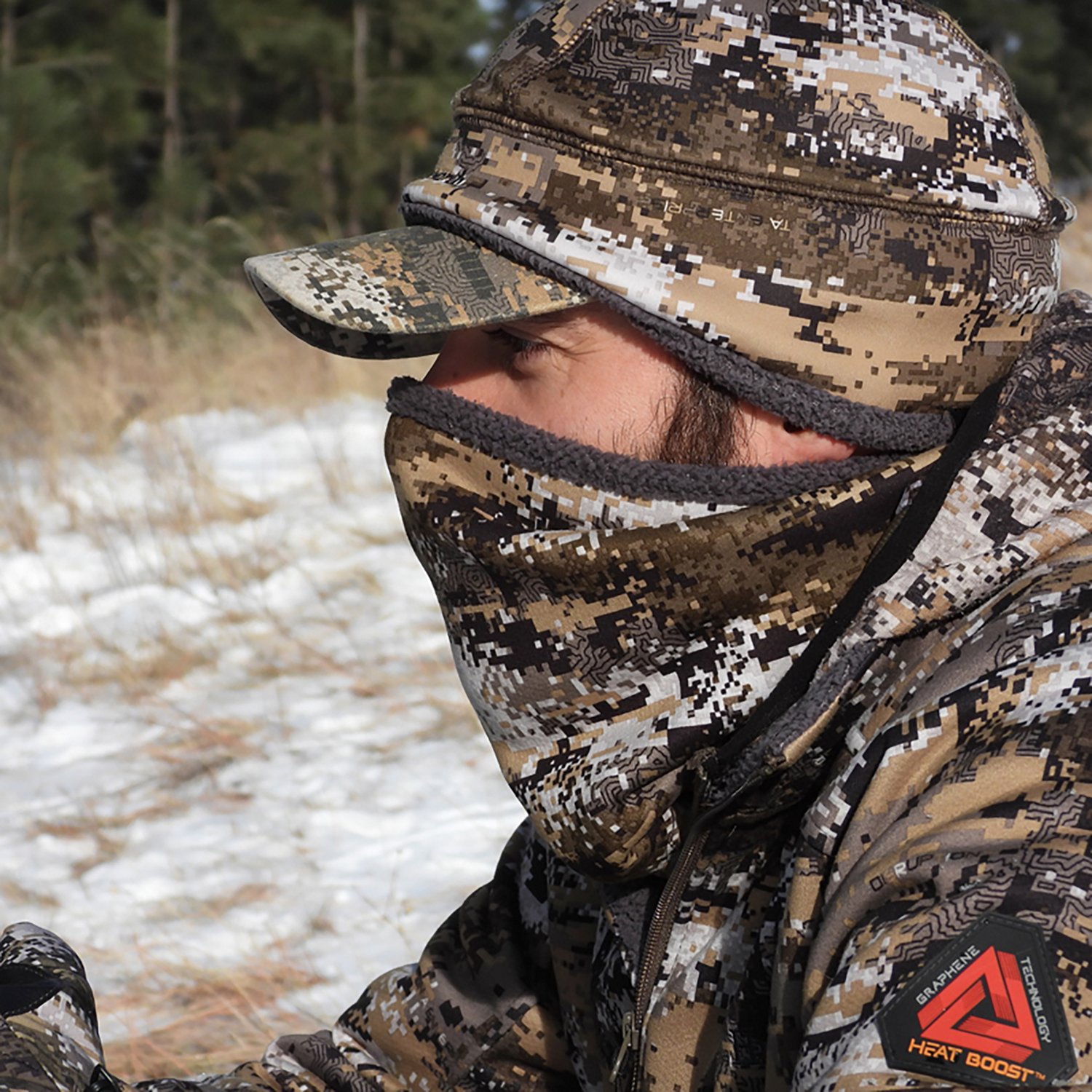 Huntworth Men's Anamoose Heat Boost Heavyweight Softshell Neck Gaiter - view number 3