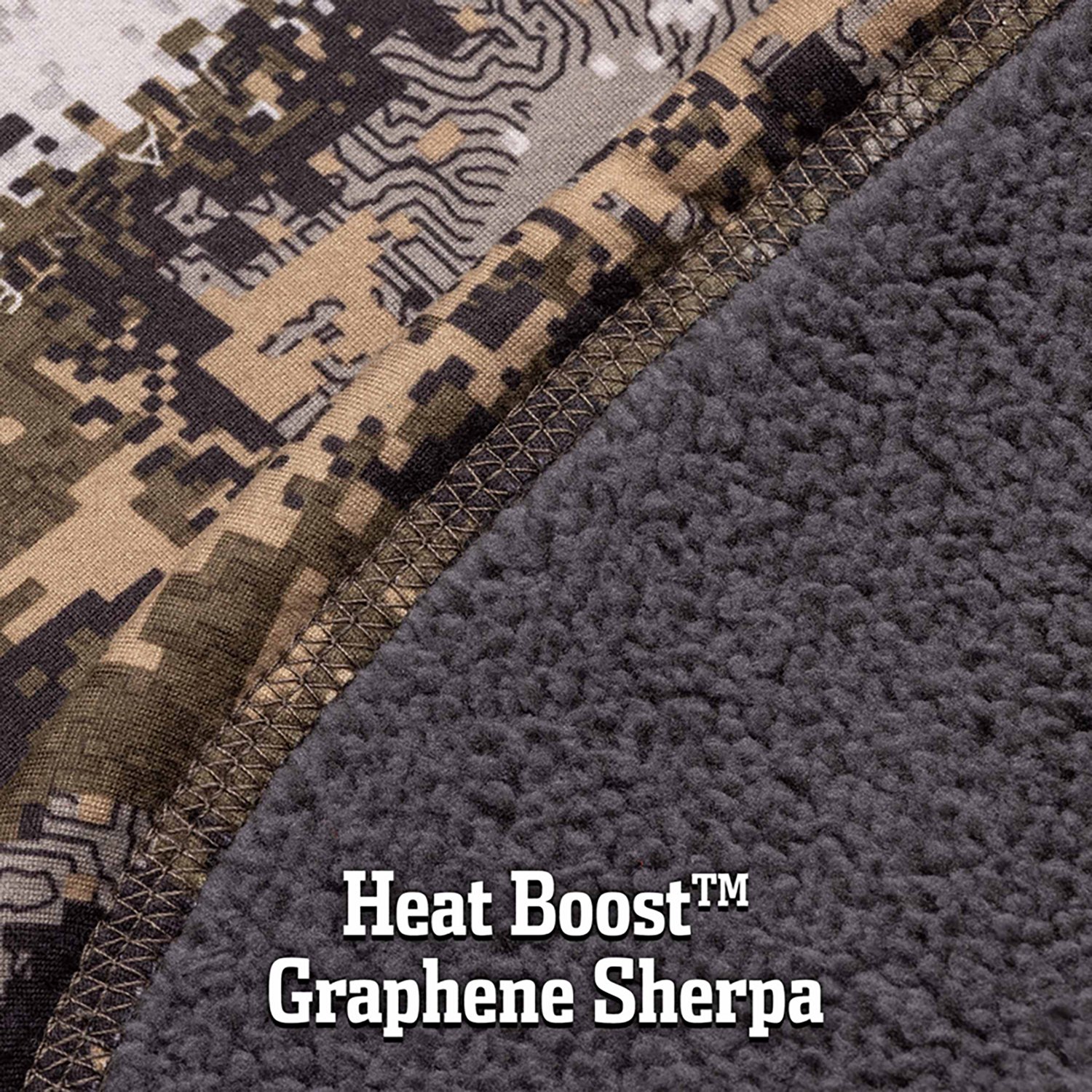 Huntworth Men's Anamoose Heat Boost Heavyweight Softshell Neck Gaiter - view number 4