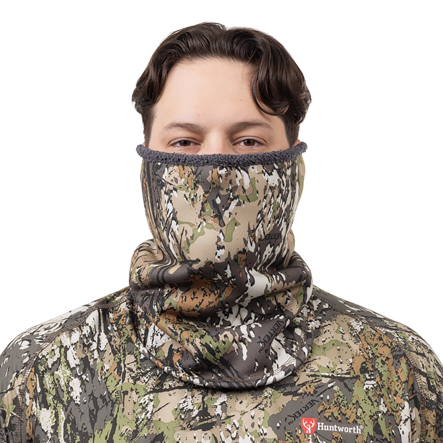 Huntworth Men's Anamoose Heat Boost Heavyweight Softshell Neck Gaiter - view number 3