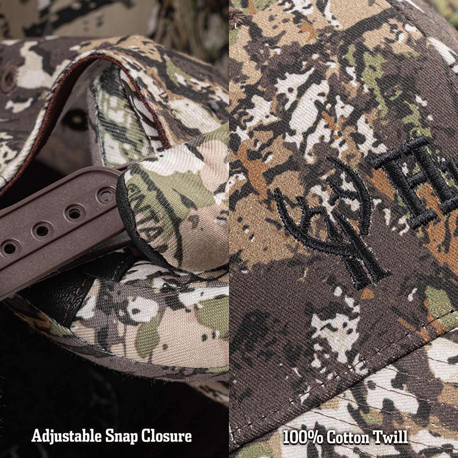 Huntworth Men's Snapback Camo Cap