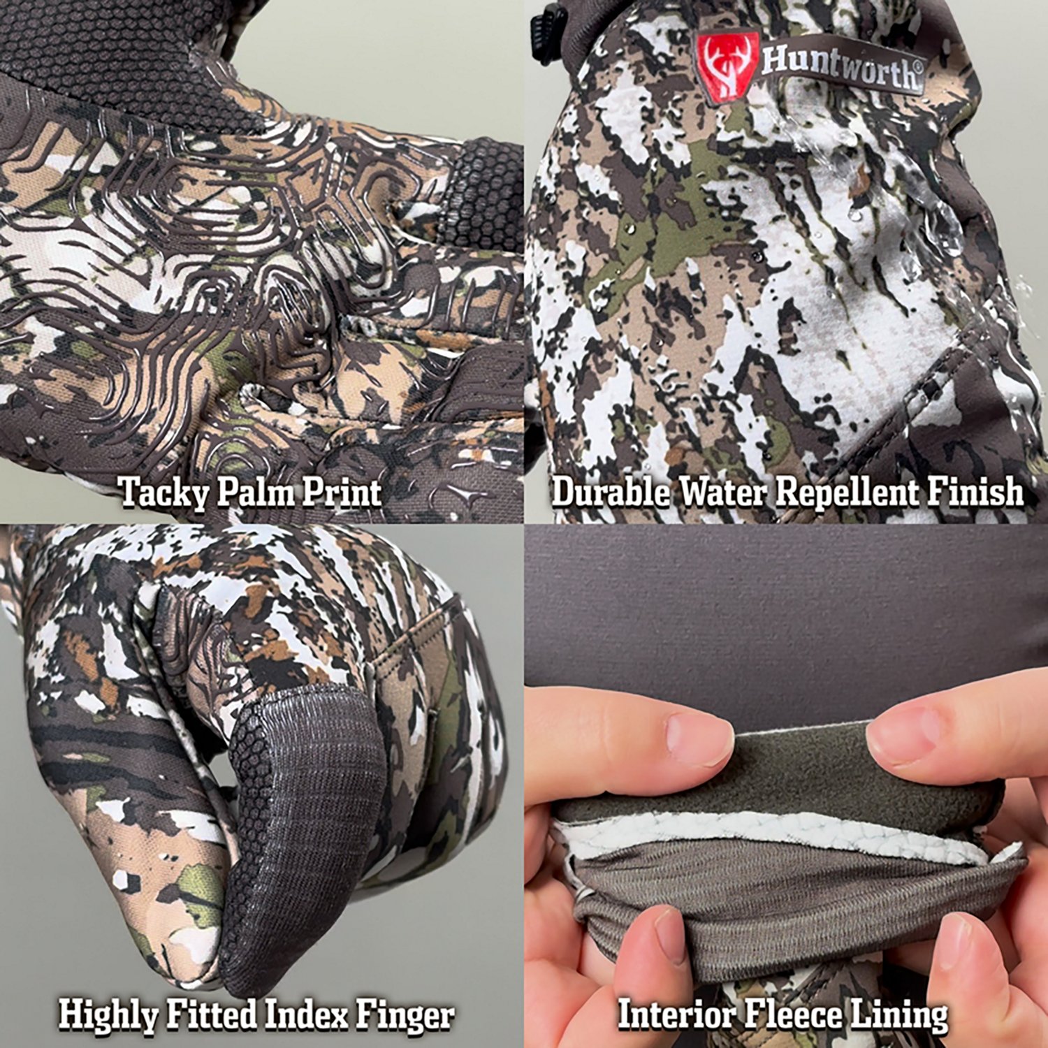 Huntworth Men's Decatur Lightweight Hybrid Hunting Gloves - view number 2