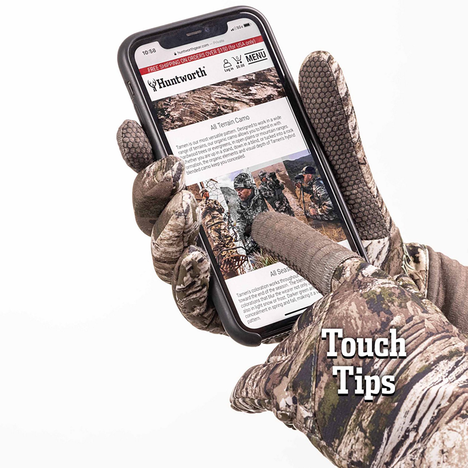 Huntworth Women's Decatur Lightweight Hybrid Hunting Gloves - view number 3
