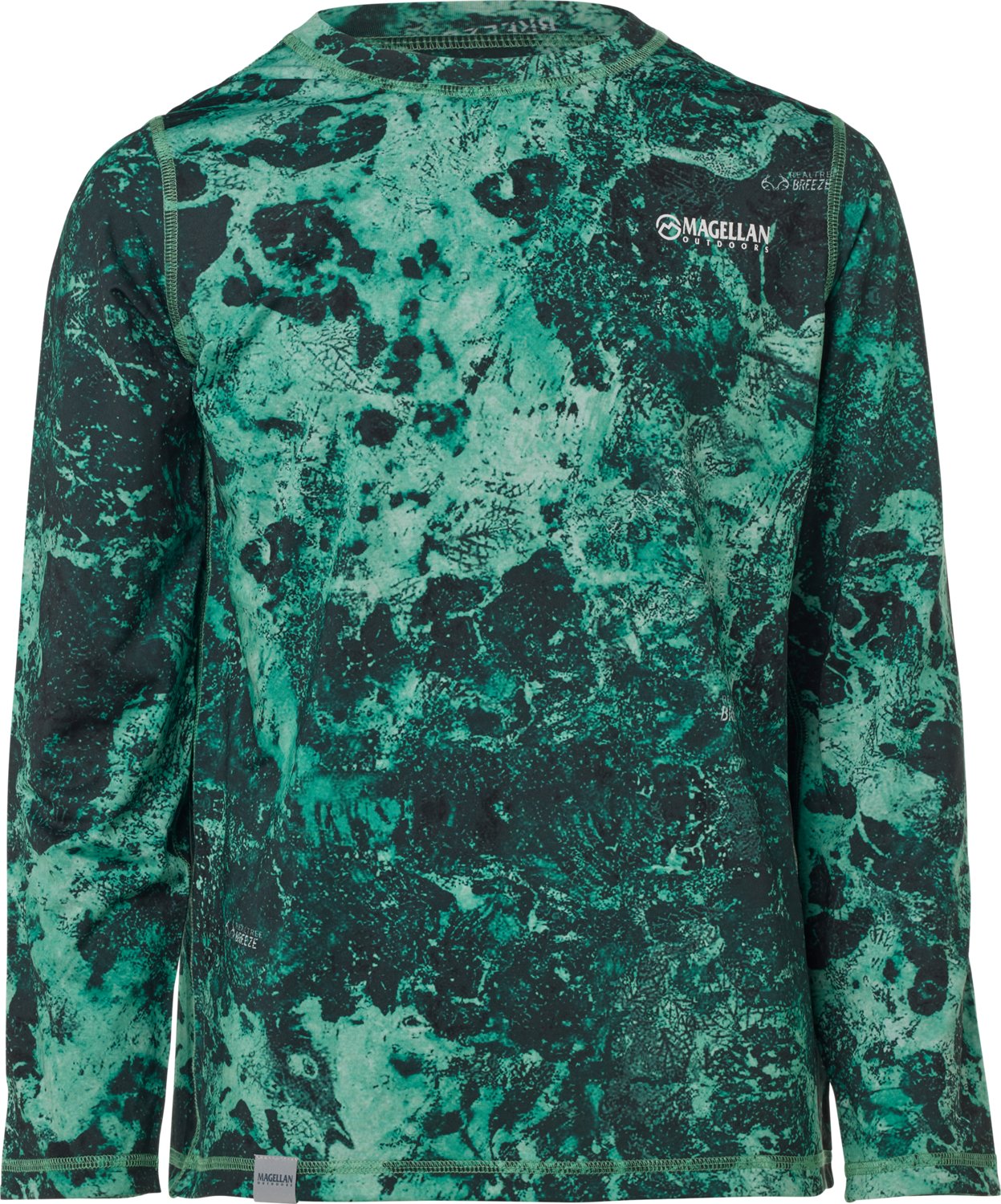 Magellan Outdoors Boys' RT Breeze Reversible Crew Long Sleeve T-shirt