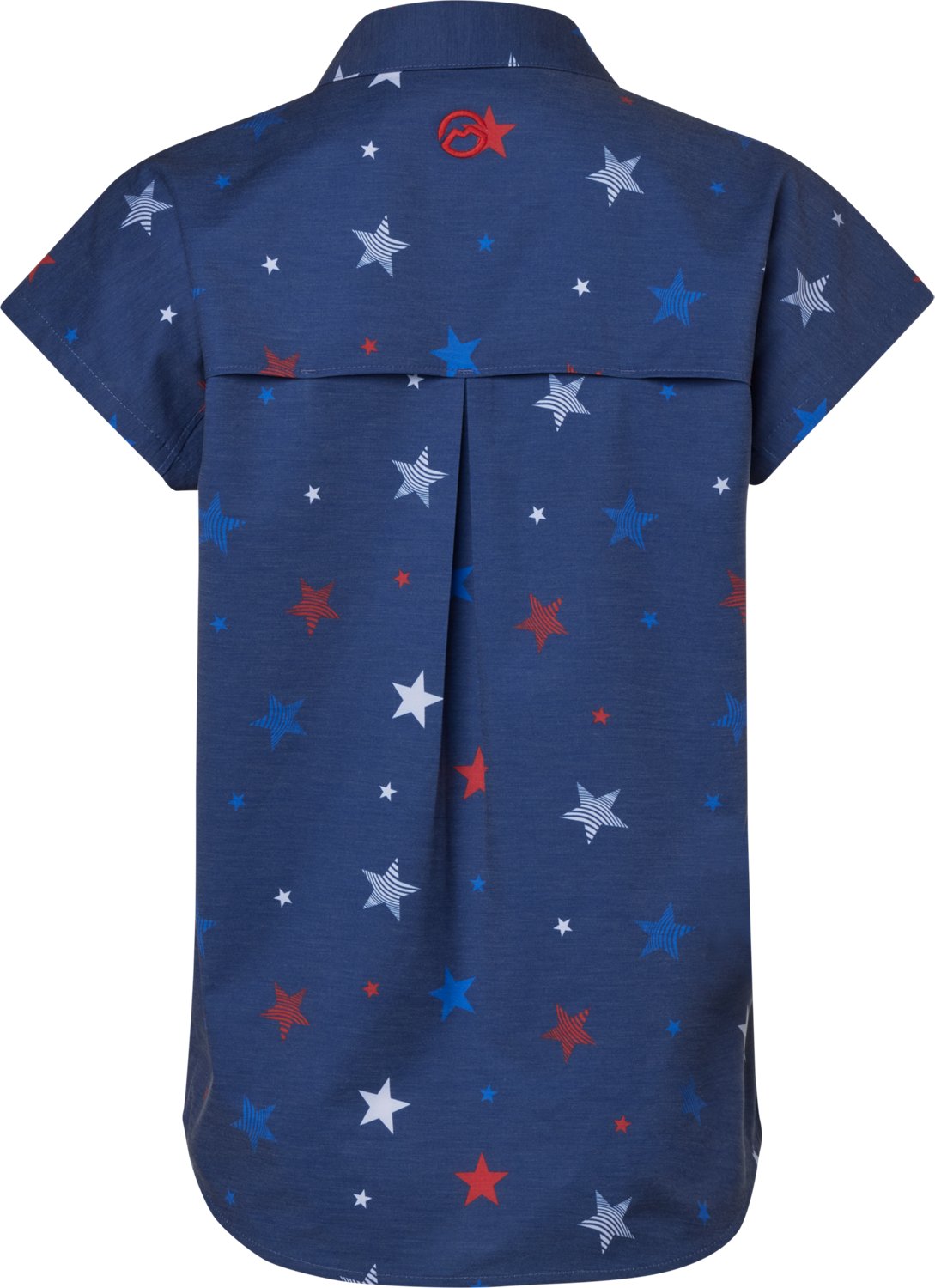 Magellan Outdoors Women's Americana Stars Button Up Short Sleeve Shirt - view number 3
