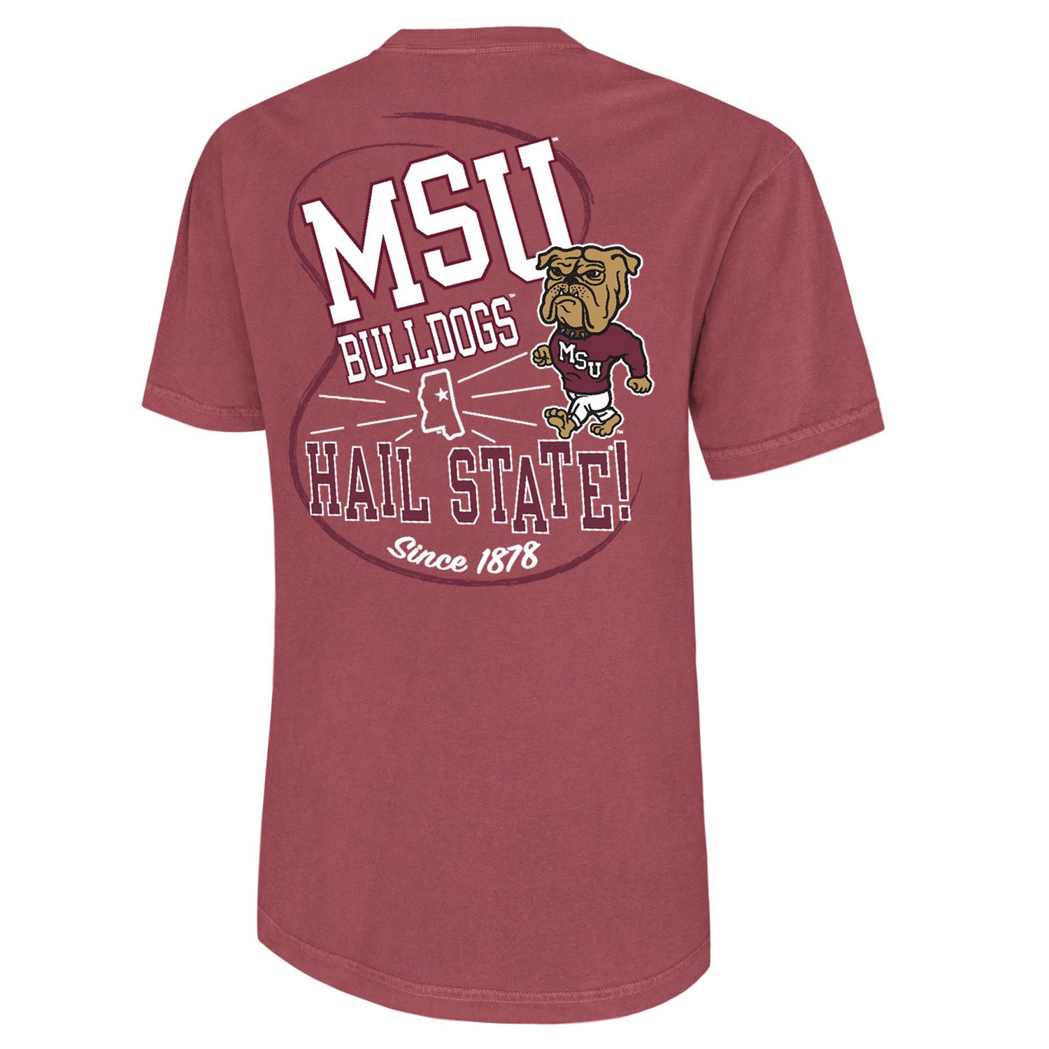 WILDCAT RETRO Men's Mississippi State University Mascot Loop Comfort Colors T-shirt