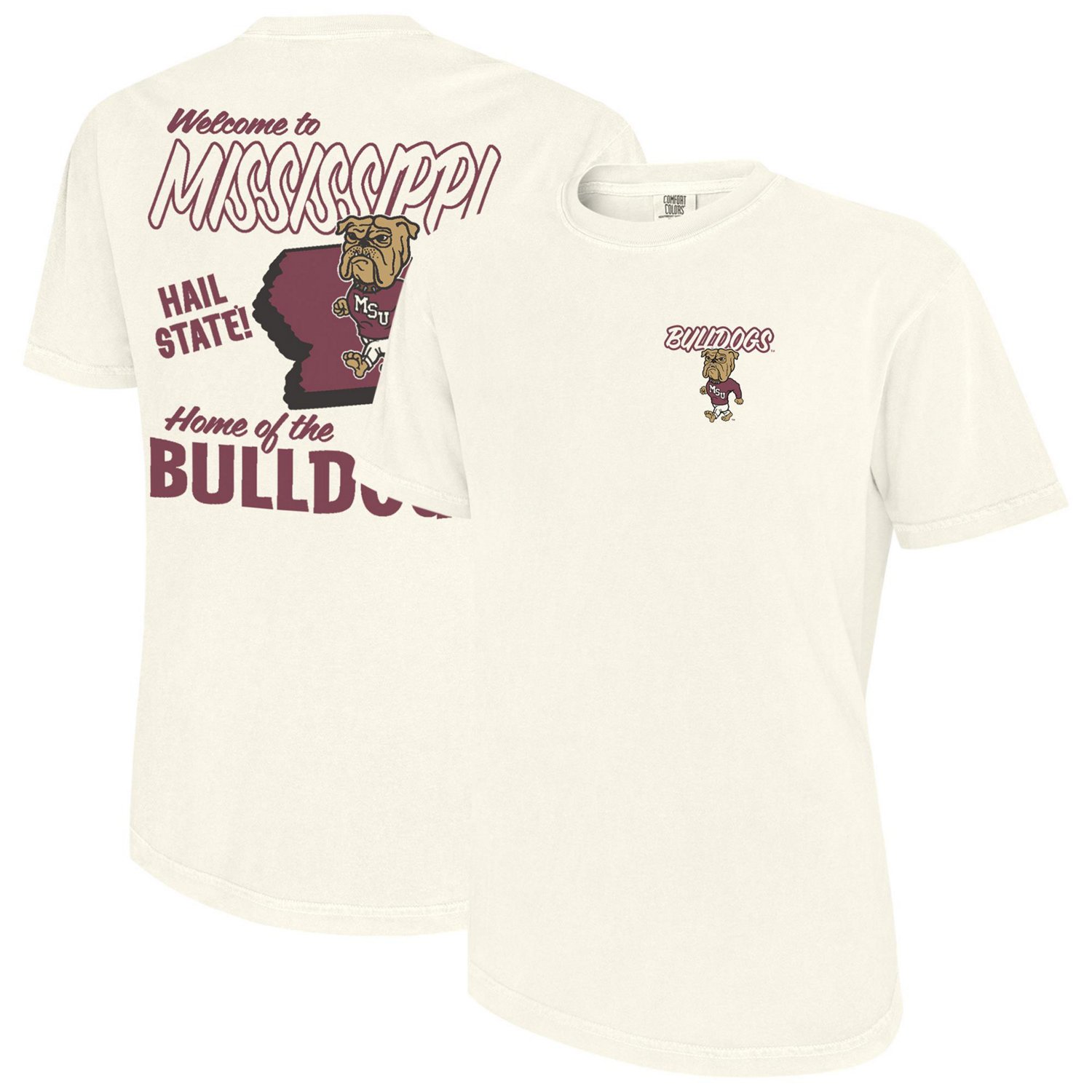WILDCAT RETRO Men's Mississippi State University Welcome to Mississippi Comfort Colors T-shirt - view number 3