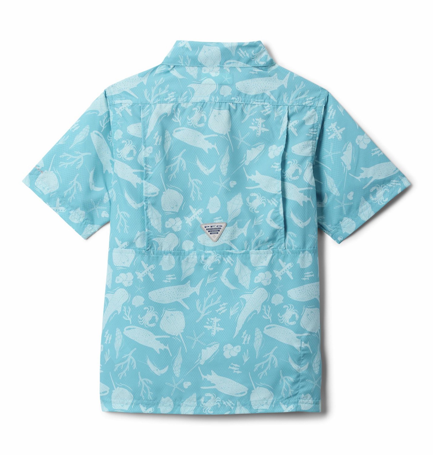 Columbia Boys’ PFG Slack Tide Camp Button-Down Graphic Shirt - view number 2