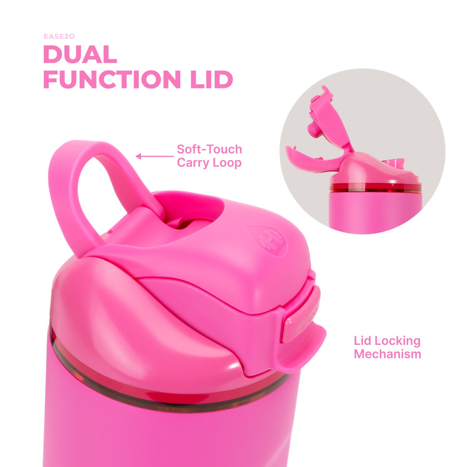 HydroJug Ease2o 32 oz Water Bottle with Straw Lid - view number 3