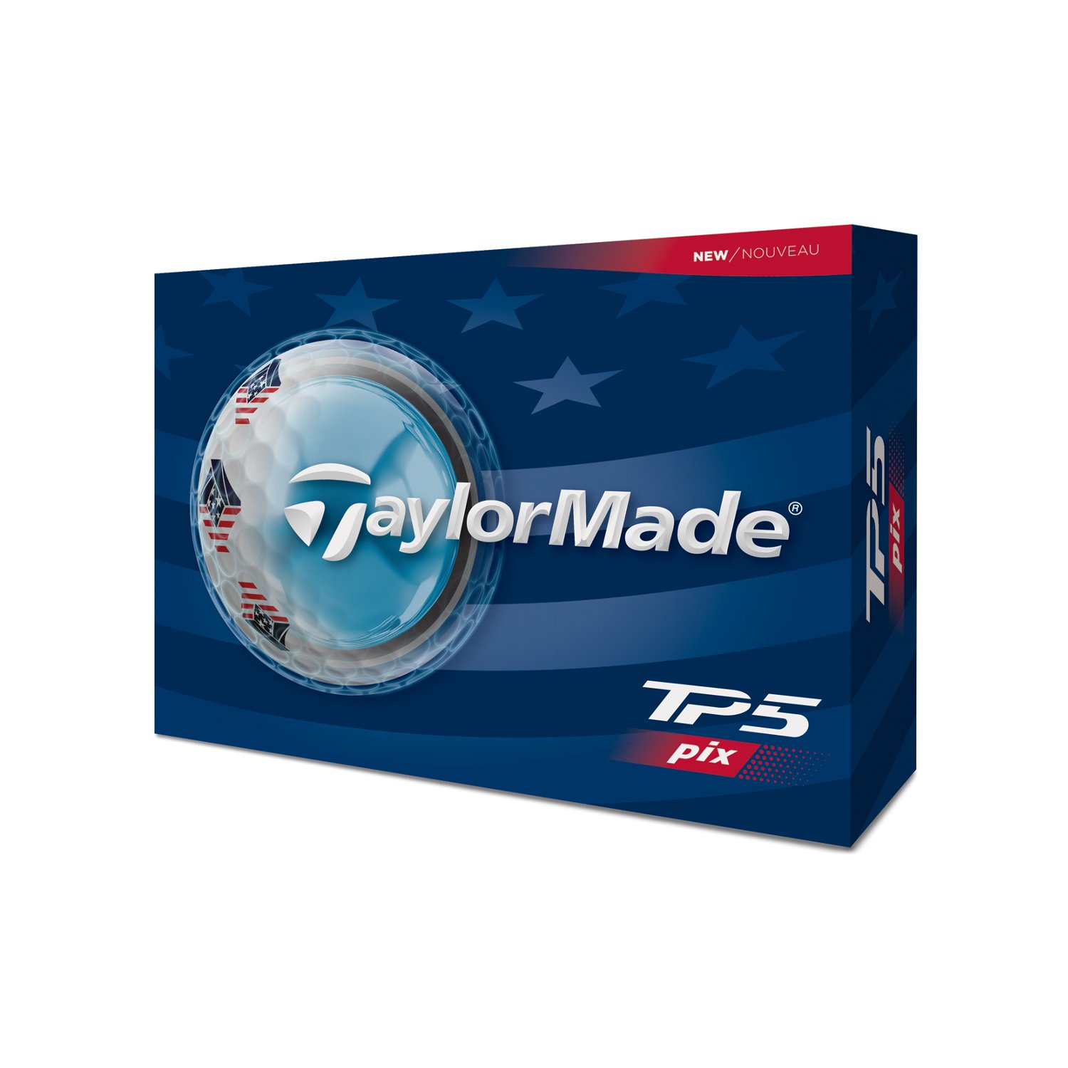 TaylorMade 2026 TP5 PIX USA Golf Balls 12-Pack - view number 2