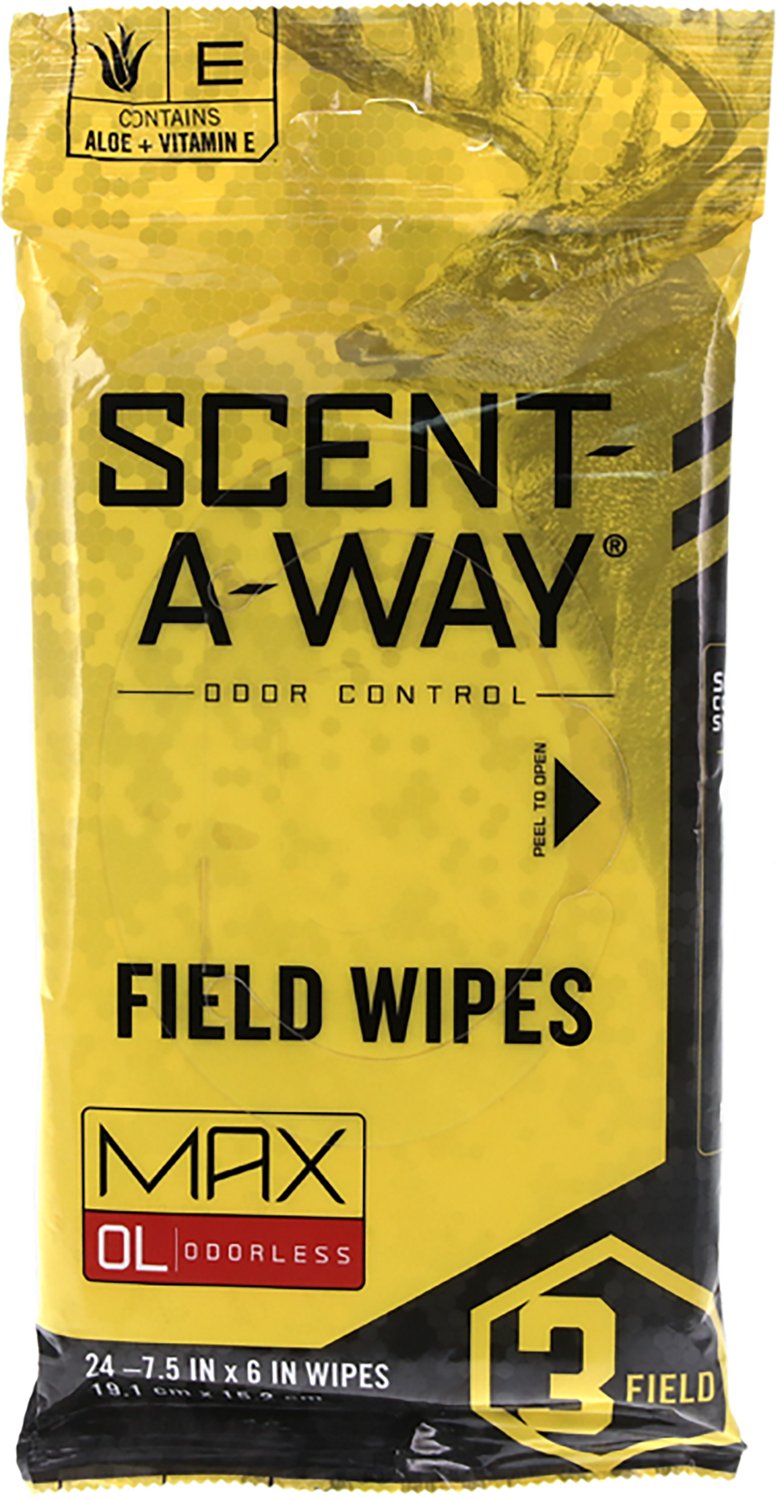 Scent‑A‑Way MAX Field Wipes 24-Pack