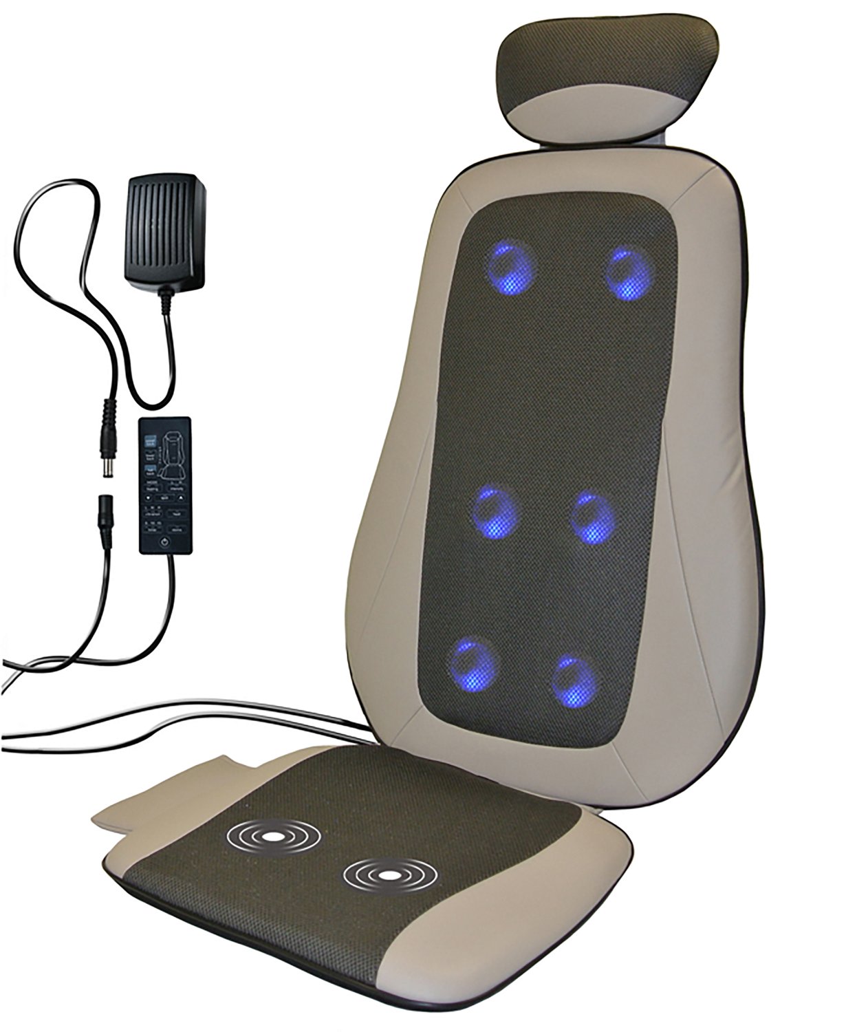 Carepeutic Op‑Comfort Shiatsu and Rolling Massage Chair Cushion - view number 3