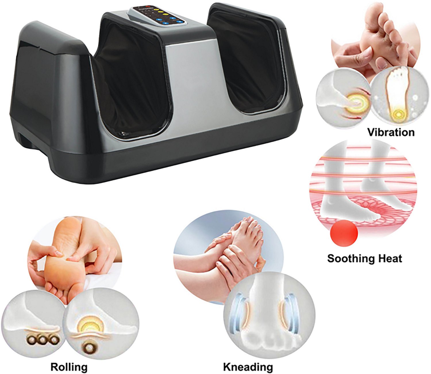 Carepeutic Deluxe Shiatsu Foot Massager with Kneading, Rolling, Vibration, and Heat - view number 3