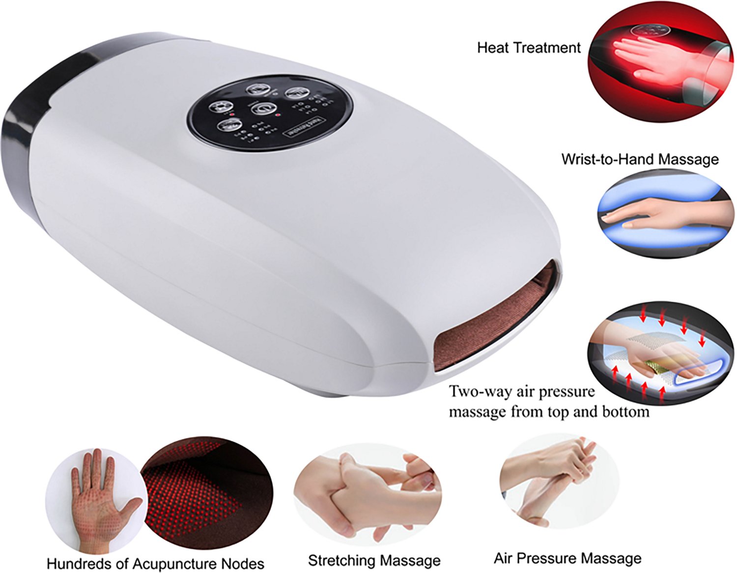 Carepeutic Acupressure Warming Hand Massager with Pulse Vibration Massage - view number 4