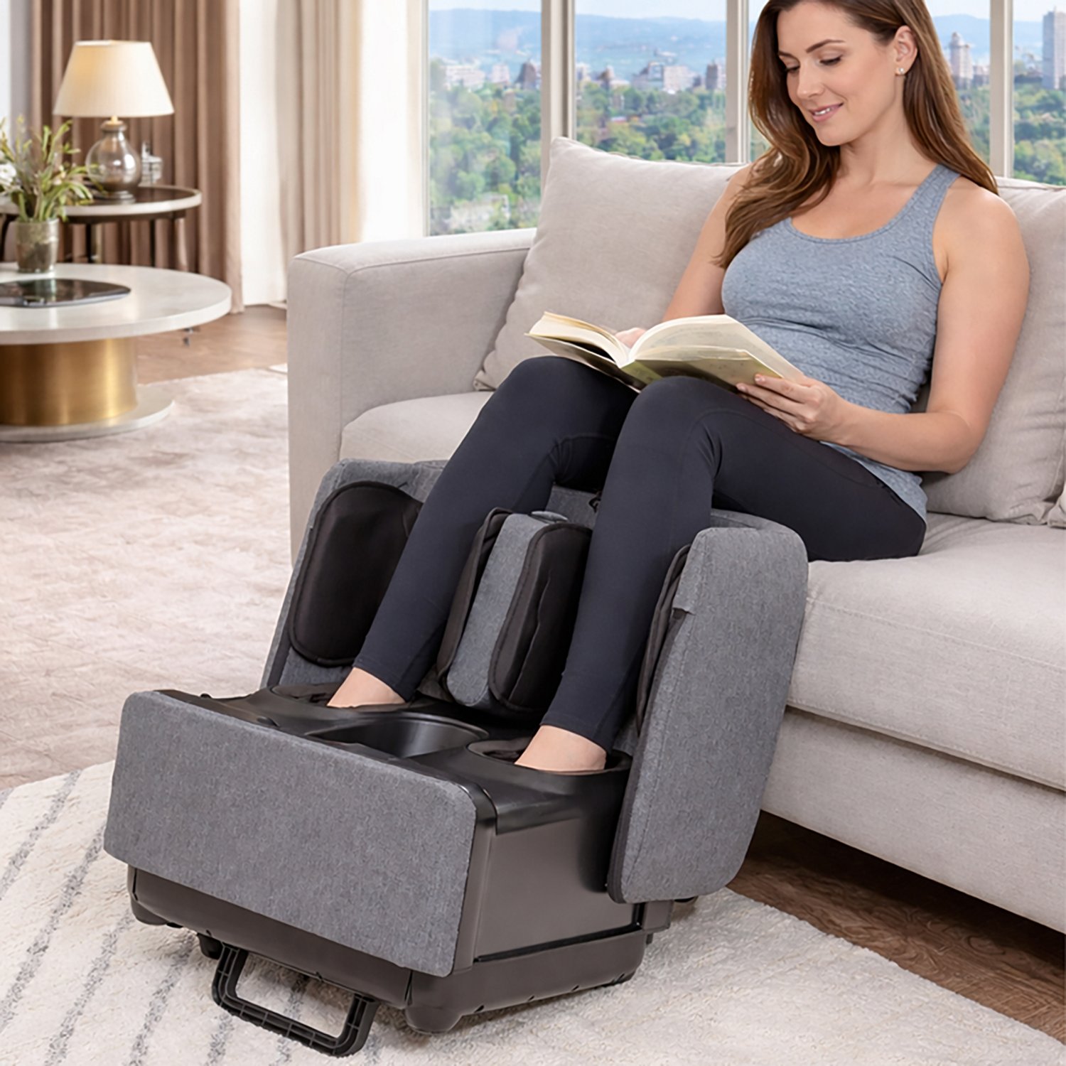 Carepeutic Foldable Ottoman Foot and Leg Massage Machine - view number 5
