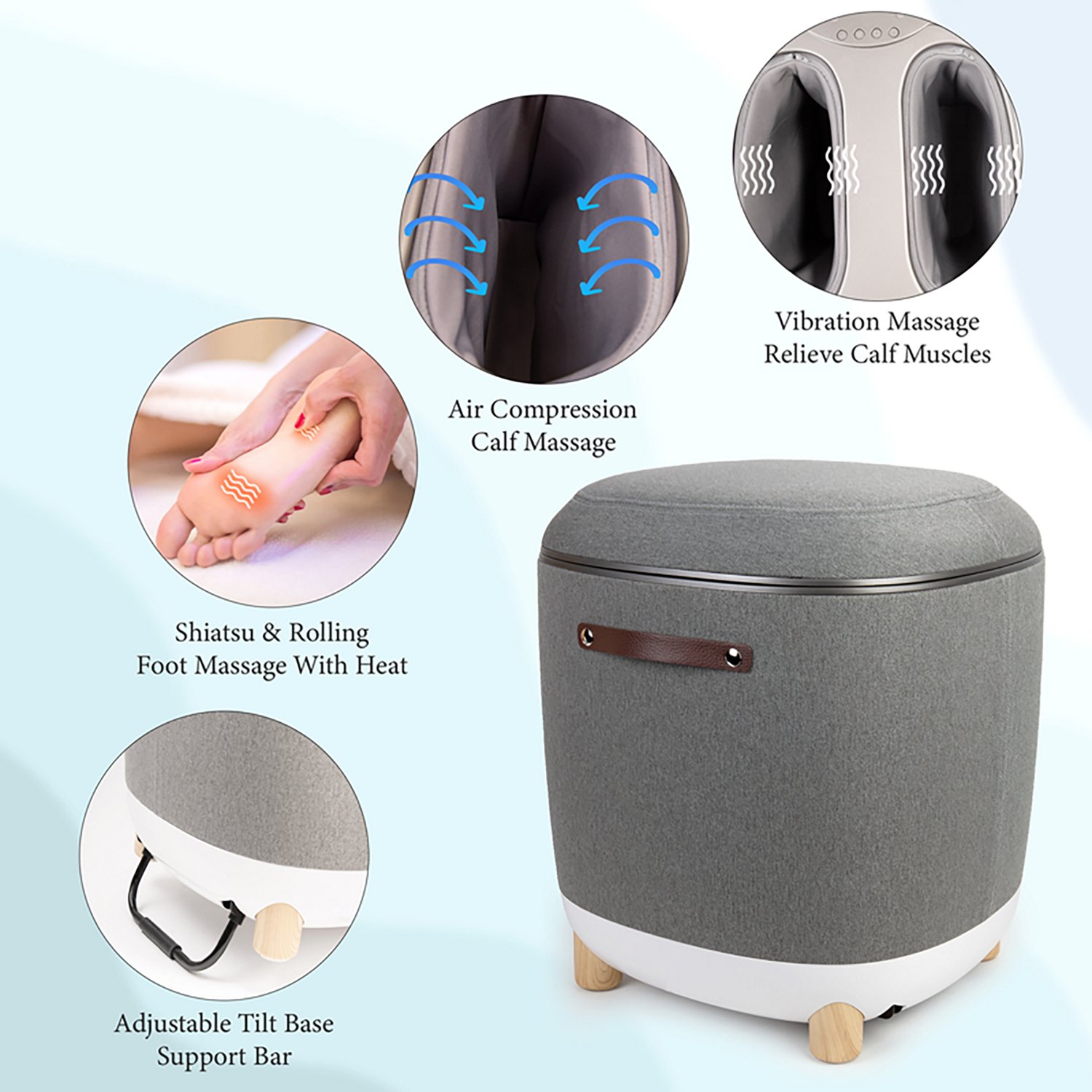Carepeutic Comfy Home Ottoman Foot and Leg Massager - view number 2