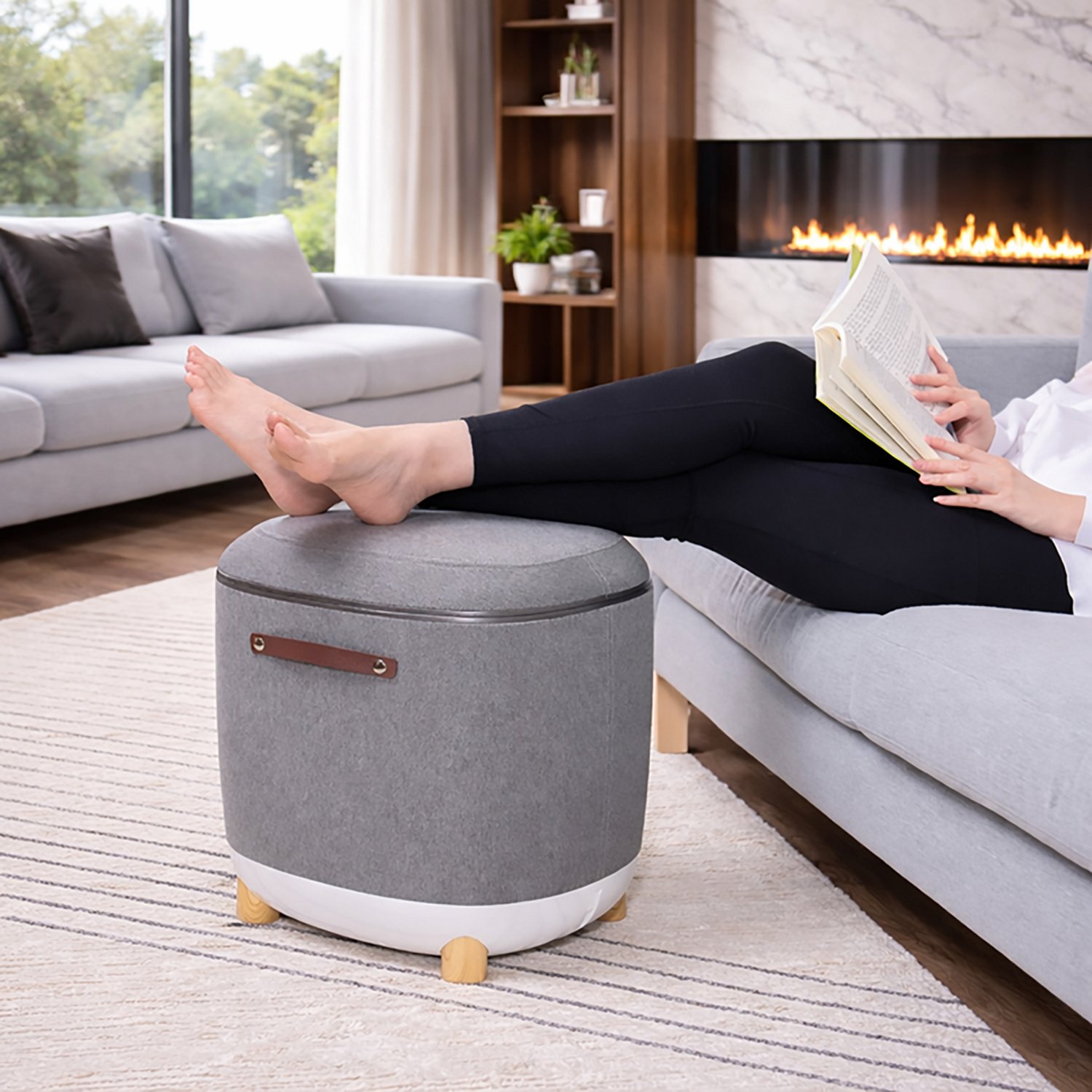Carepeutic Comfy Home Ottoman Foot and Leg Massager - view number 5