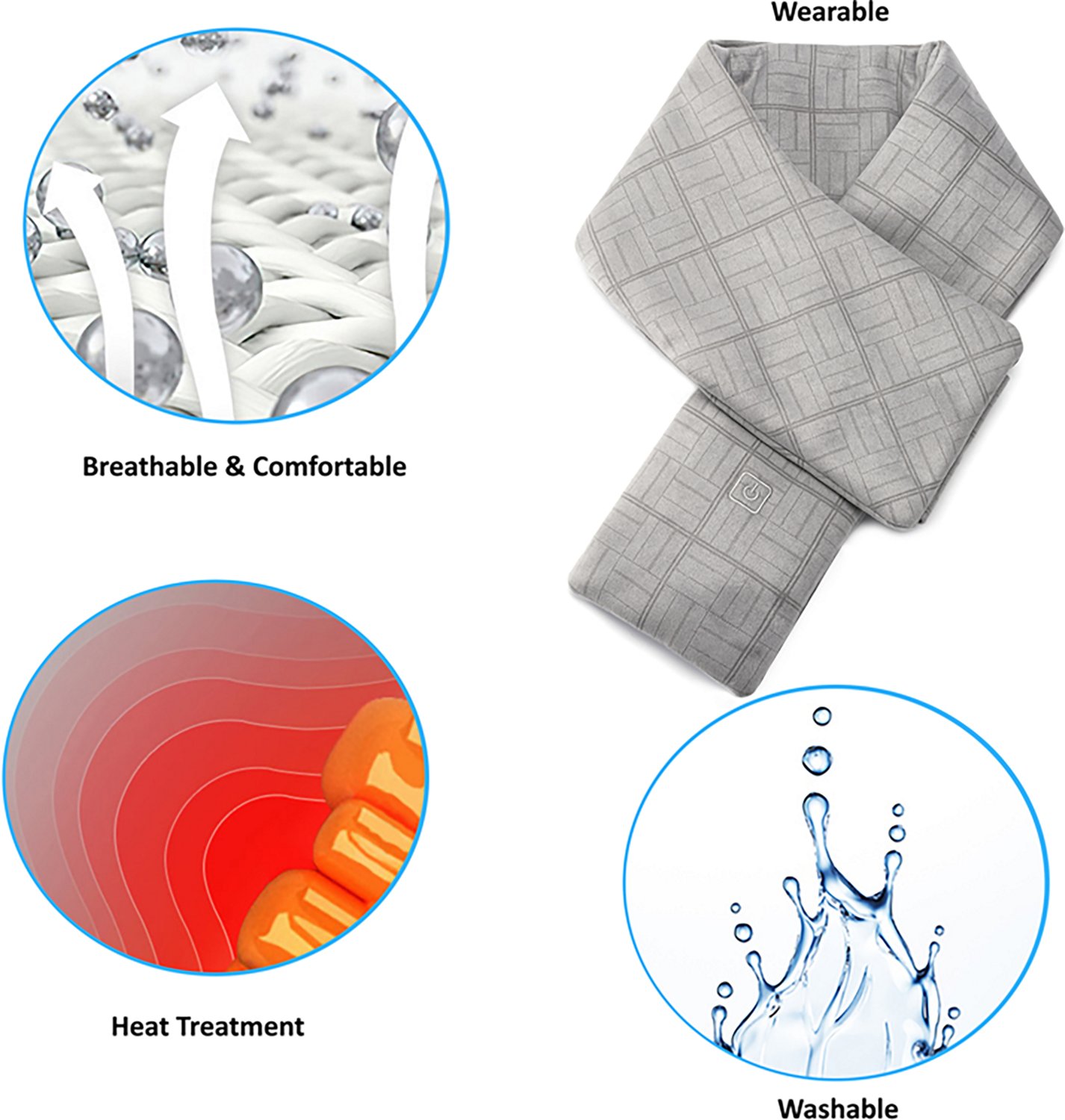 Carepeutic Cordless Wearable Washable Heating Neck Wrap - view number 4