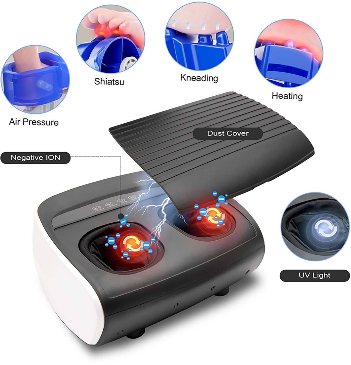 Carepeutic Self-Refreshing Ionic Air Compression Shiatsu Foot Massager - view number 3