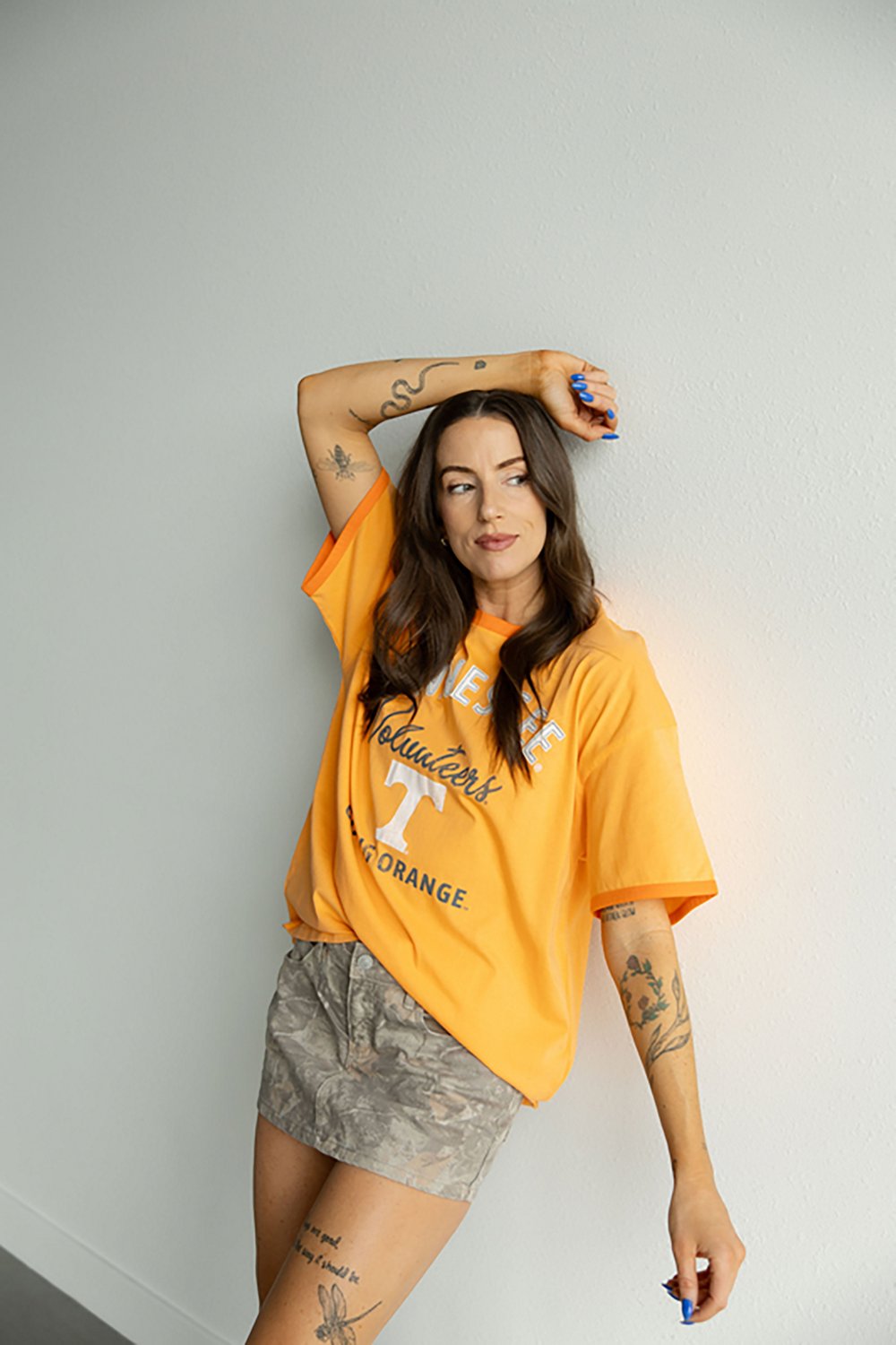 Gameday Social Women's University of Tennessee Stich Ringer Band Graphic T-shirt