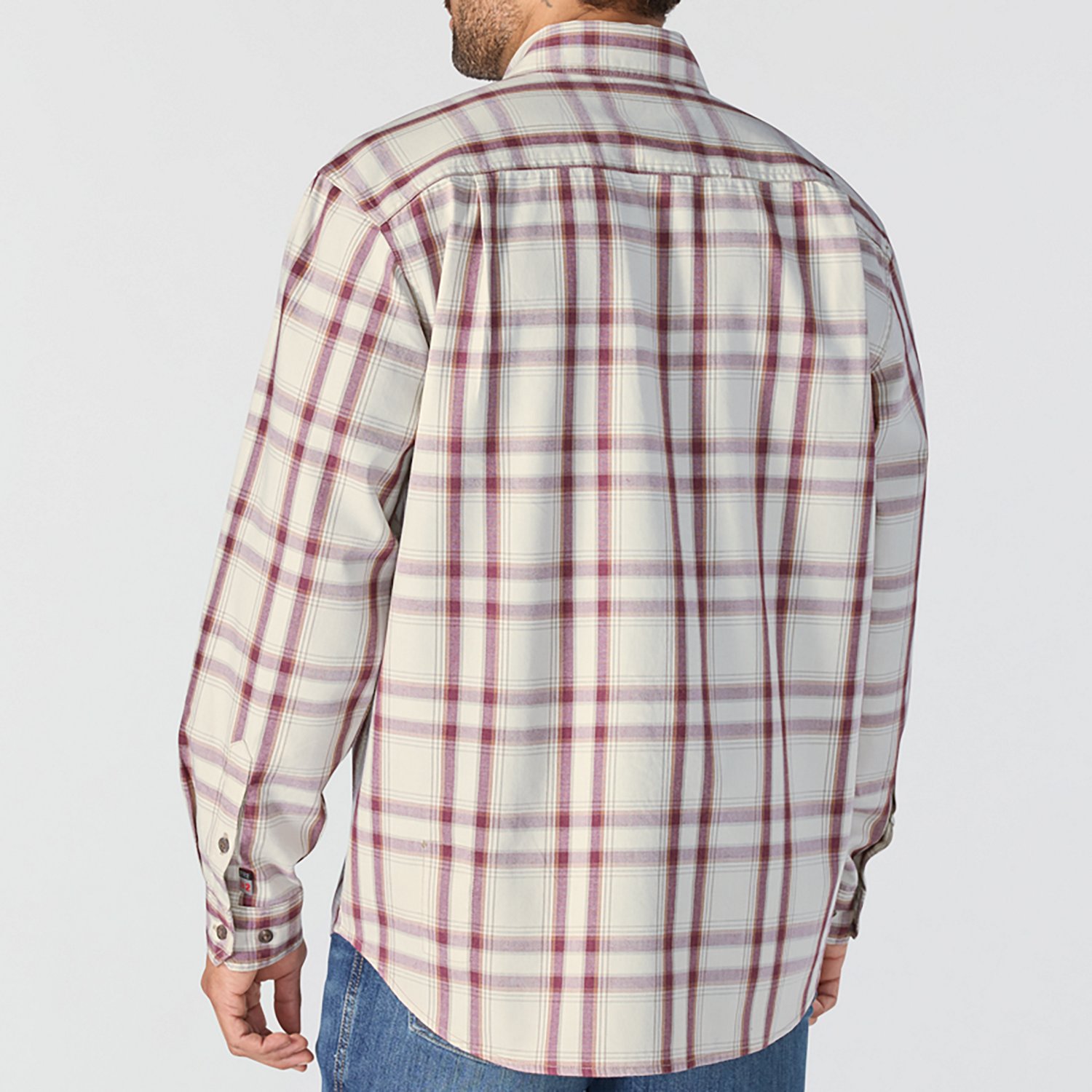 Carhartt Men's Flame-Resistant Force Rugged Flex Loose Fit Midweight Twill Plaid Shirt - view number 2