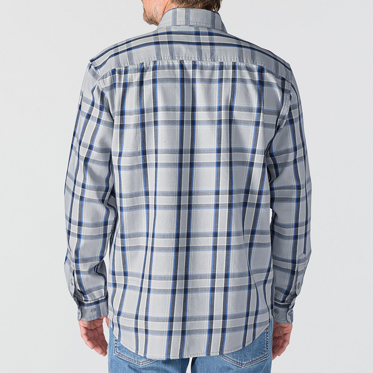 Carhartt Men's Flame-Resistant Force Rugged Flex Loose Fit Midweight Twill Plaid Shirt - view number 2
