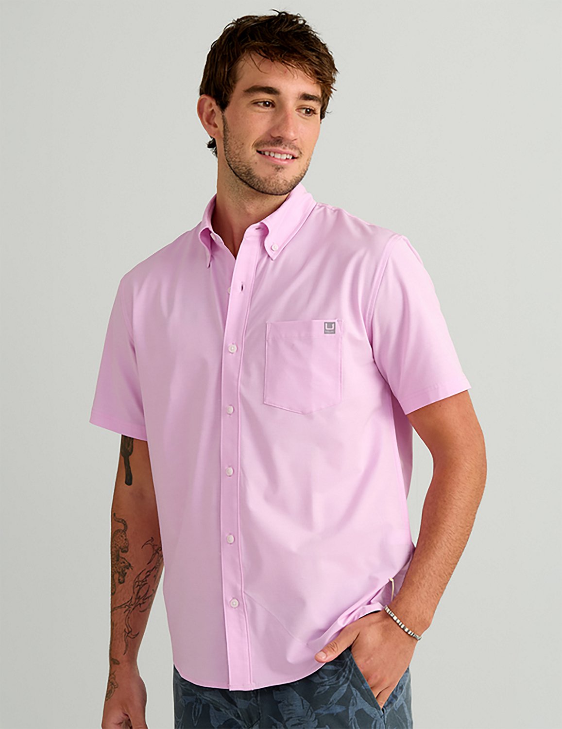 Huk Men's Kona Solid Button-Down Shirt - view number 3
