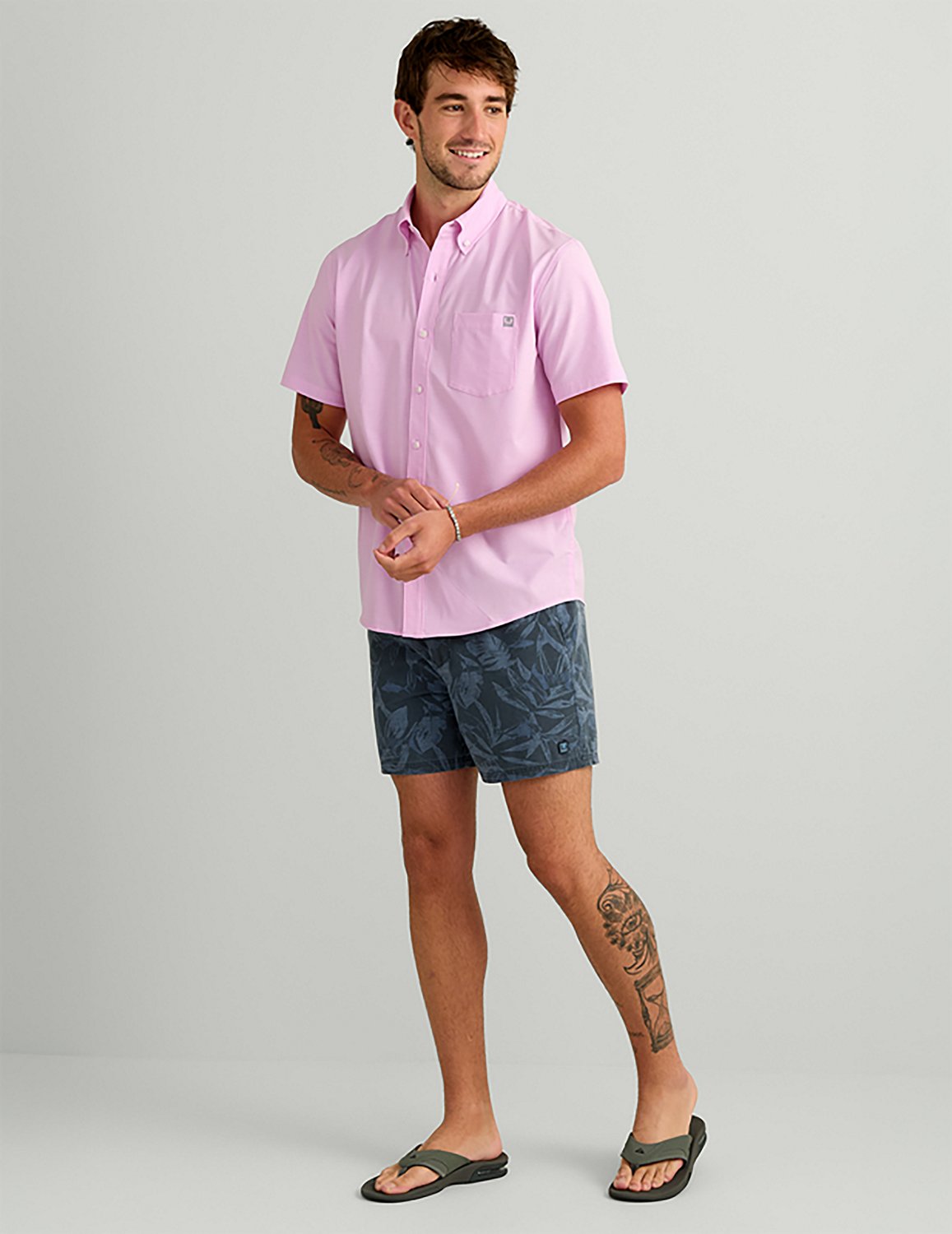 Huk Men's Kona Solid Button-Down Shirt - view number 6