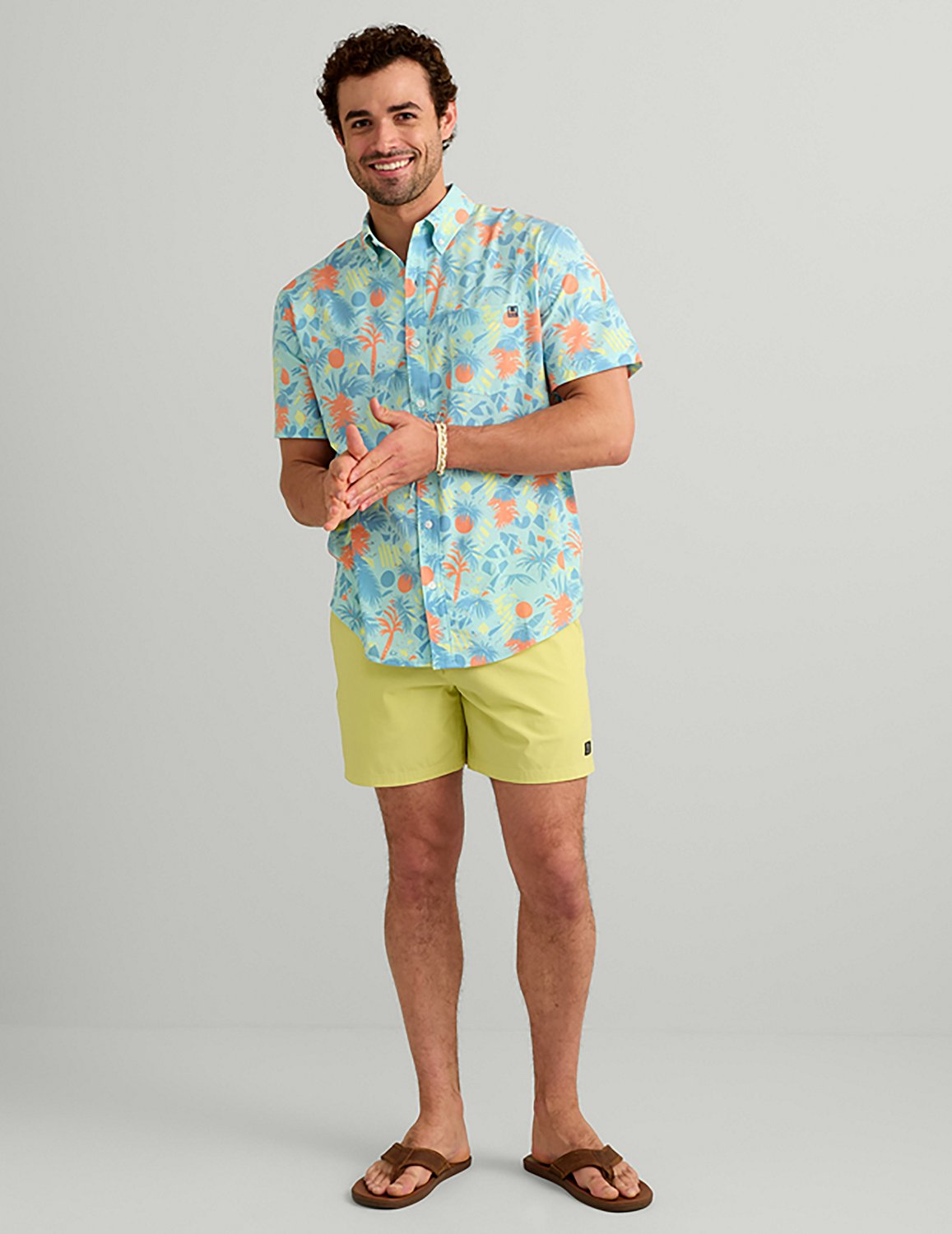HUK Men's Kona Short Sleeve PRINT Shirt - view number 6