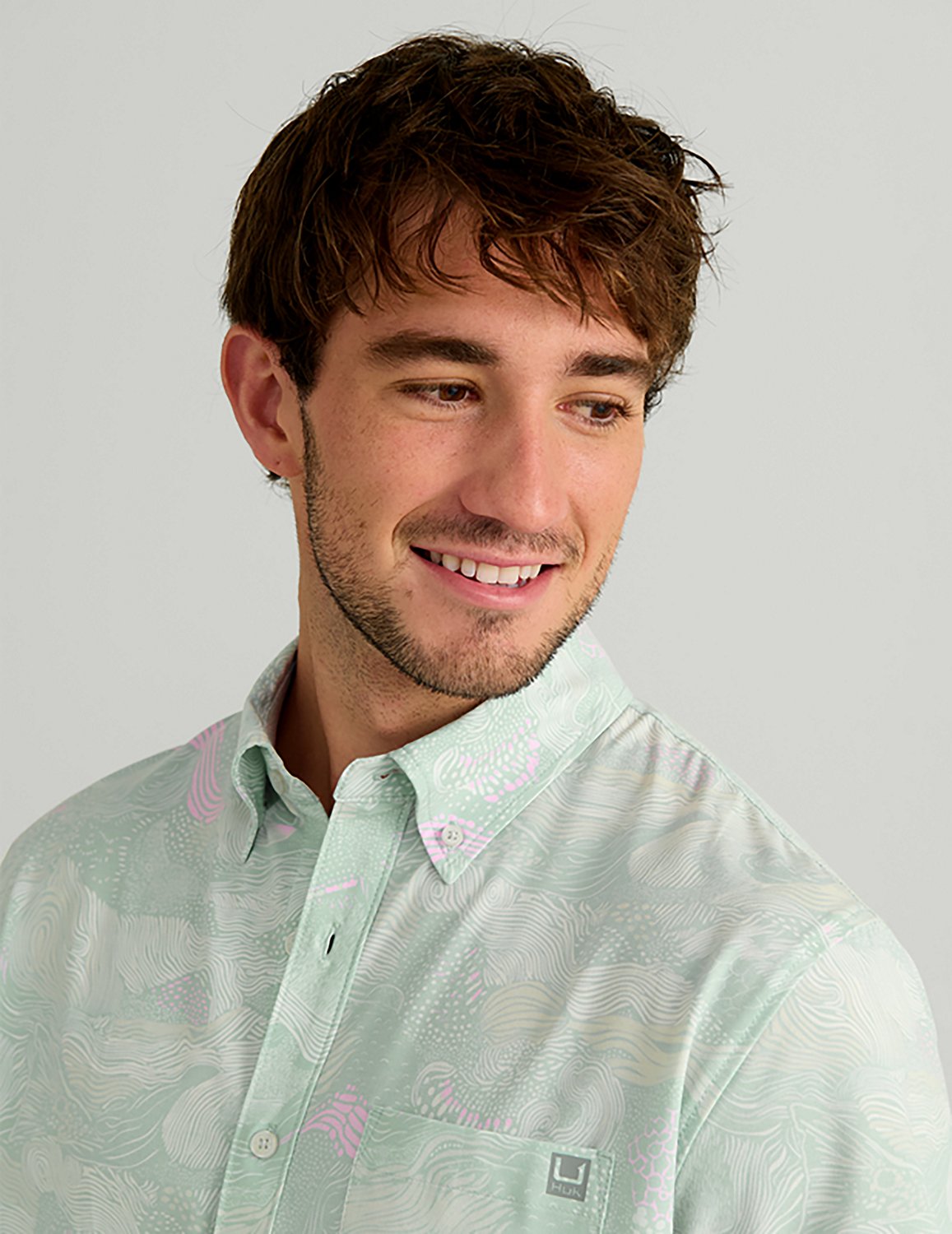 HUK Men's Kona Short Sleeve PRINT Shirt - view number 3