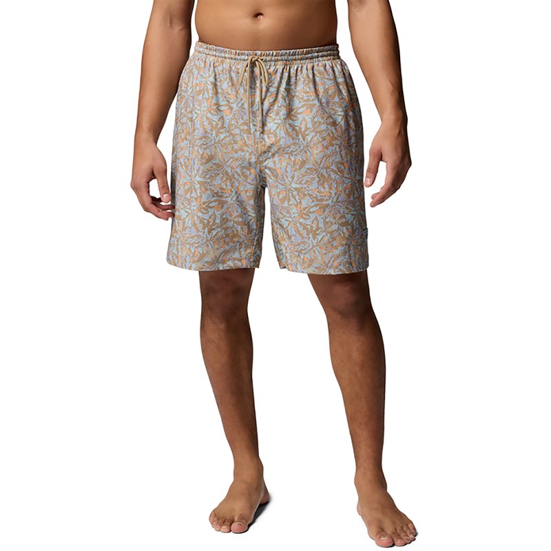Columbia Men's PFG Rambler Printed 6in Water Short in Beach Pompanos - Size: Medium