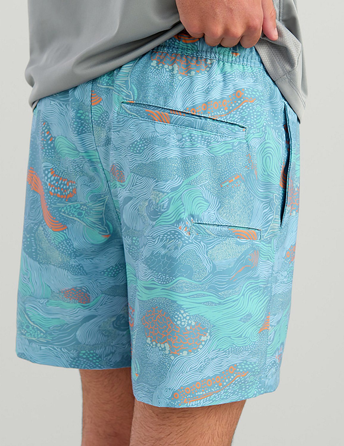 Huk Men's Pursuit Printed Volley Swim Shorts - view number 4