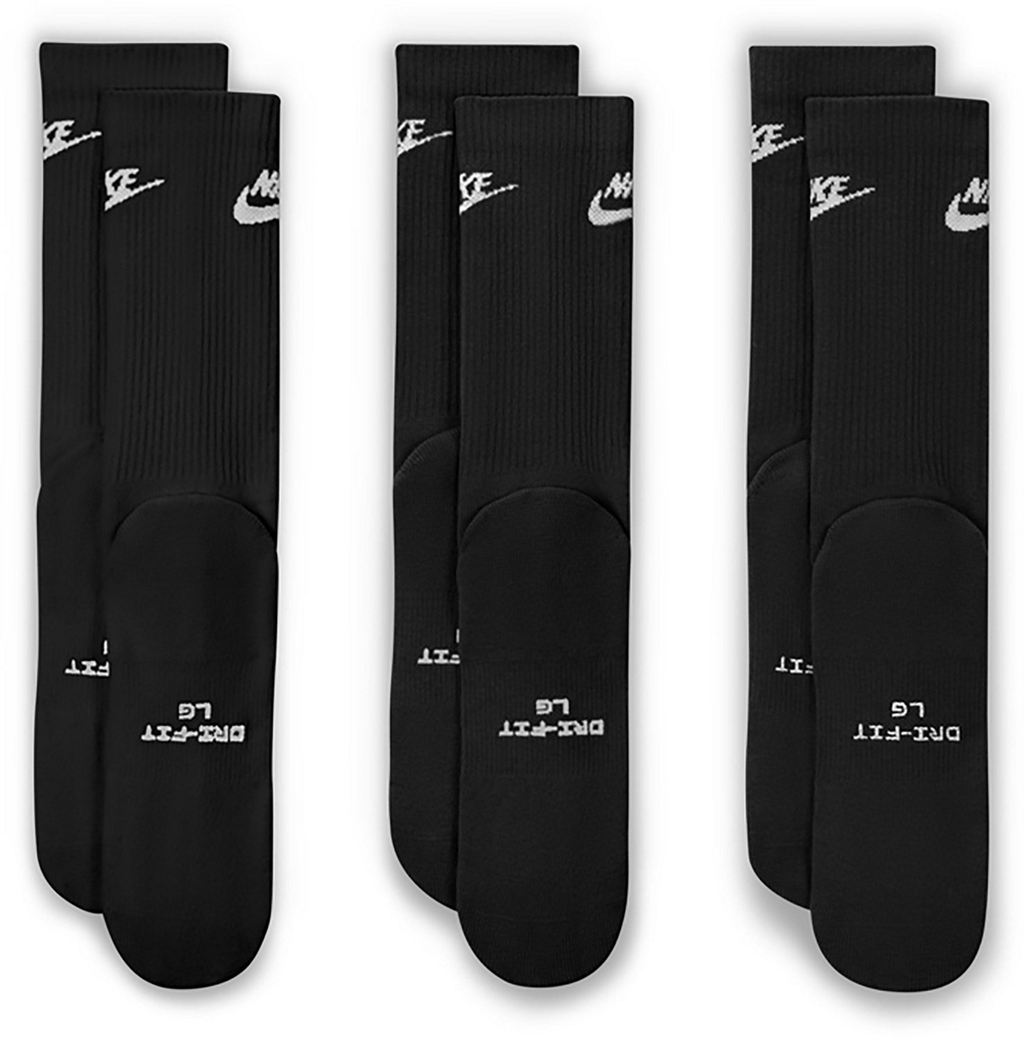 Nike Adult Everyday Elevated Futra Crew Socks 3 Pack - view number 4