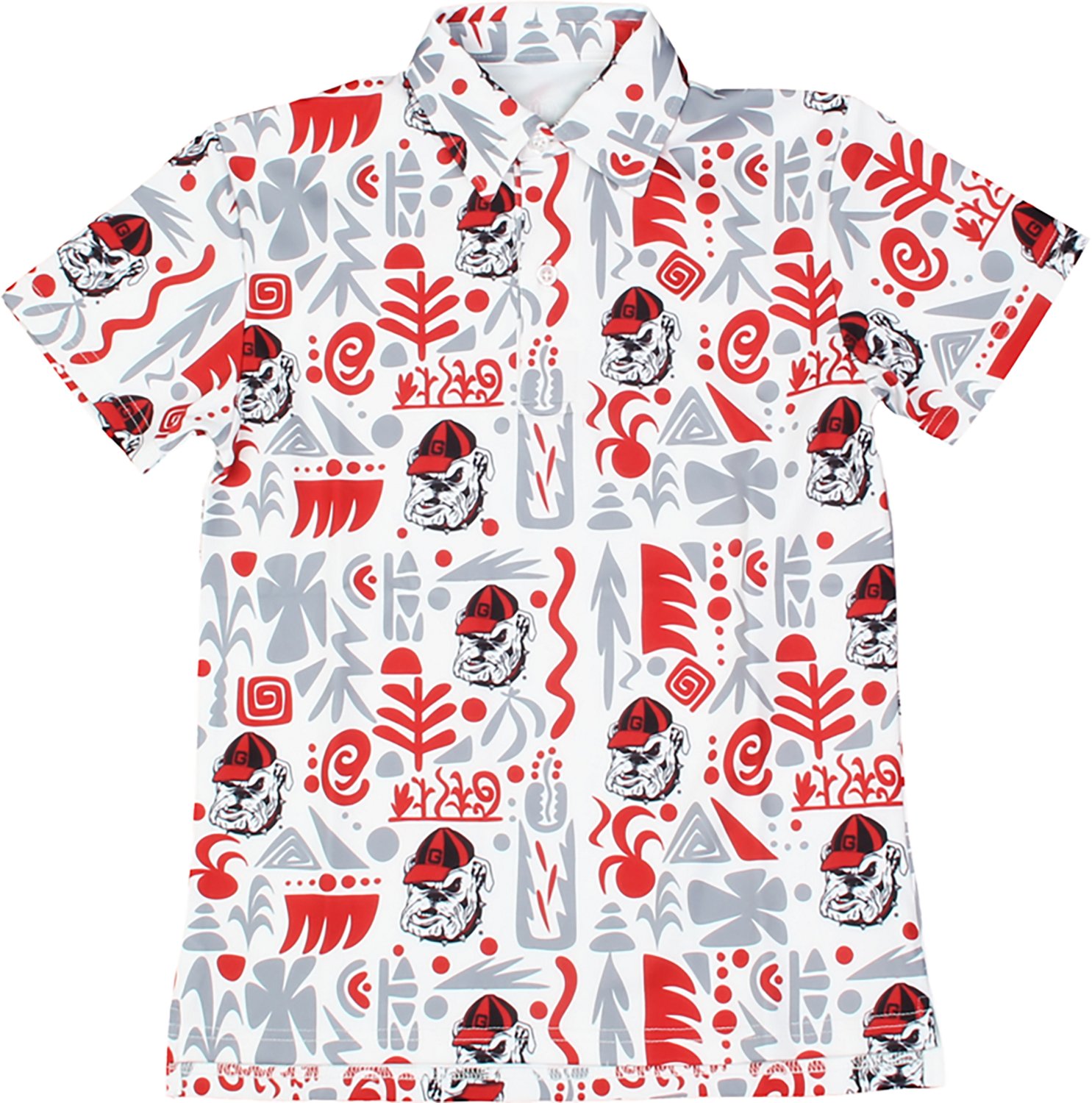 Wes & Willy Boys' University of Georgia Tribal Polo Shirt