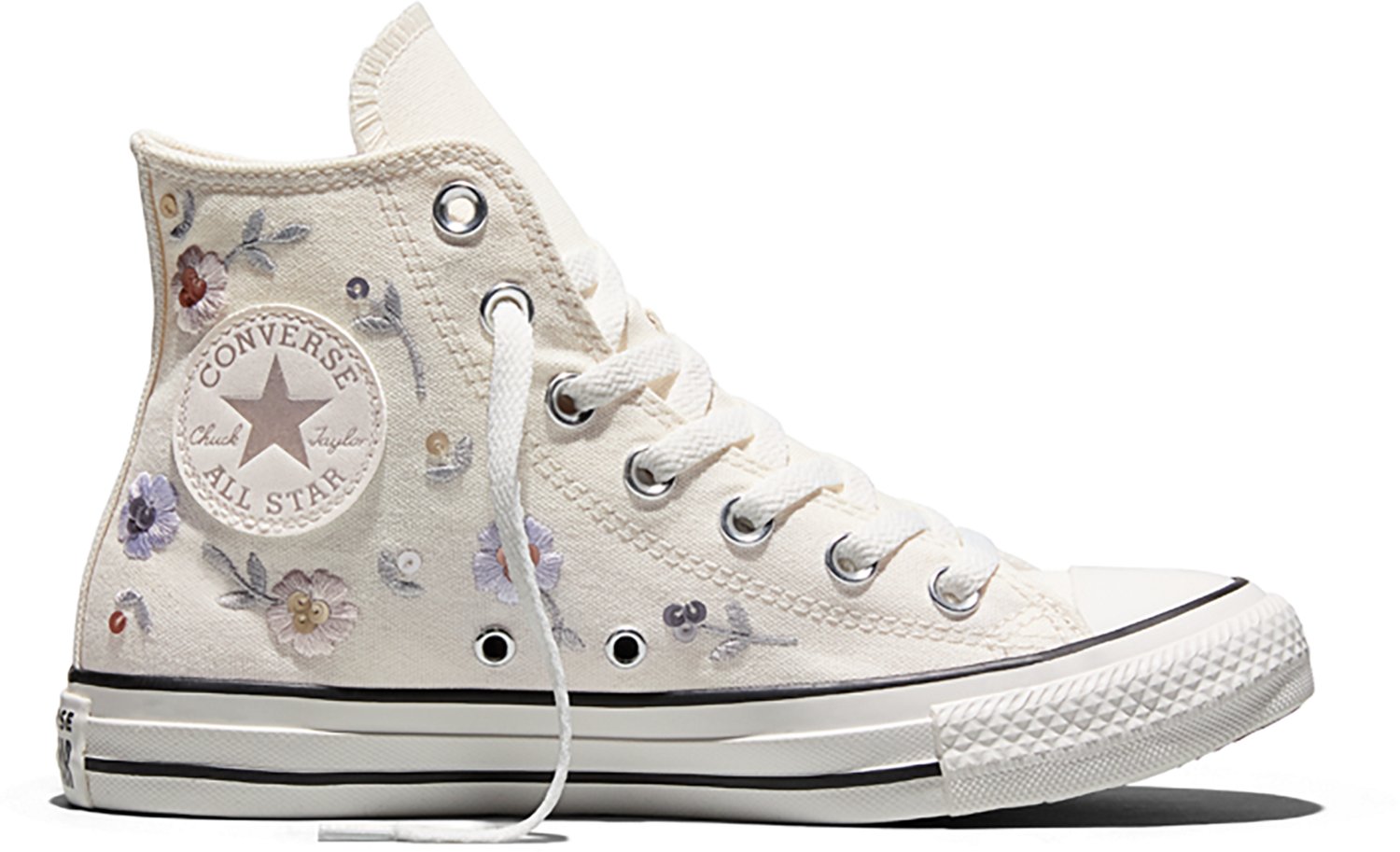 Converse Chuck Taylor All Star Sequined Flowers High Top Shoes
