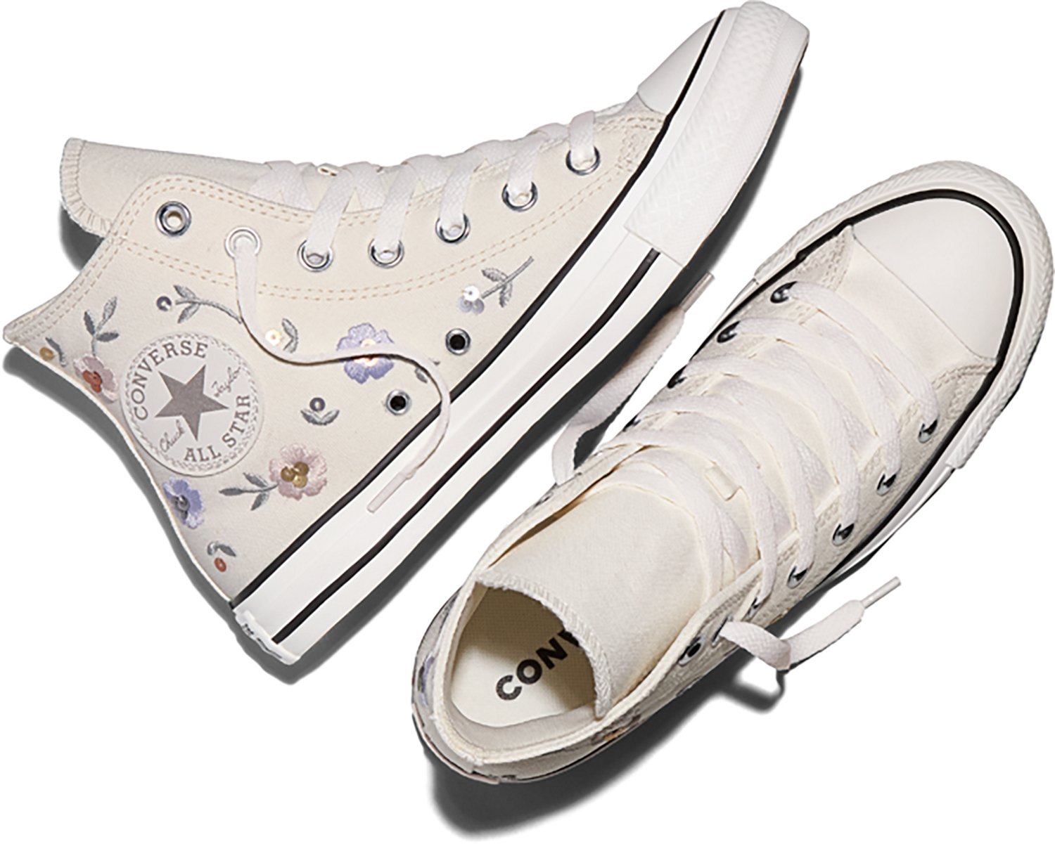 Converse Chuck Taylor All Star Sequined Flowers High Top Shoes - view number 4