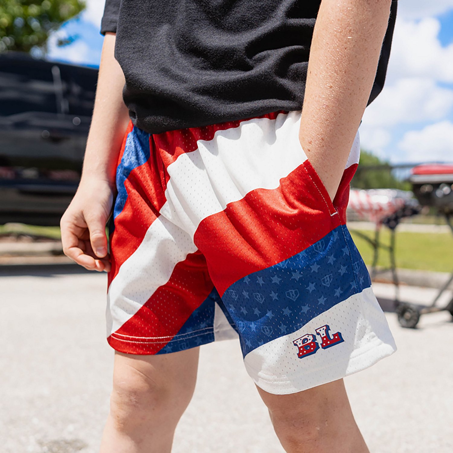 Baseball Lifestyle 101 Kids' Patriot Pitch Shorts 5 in.