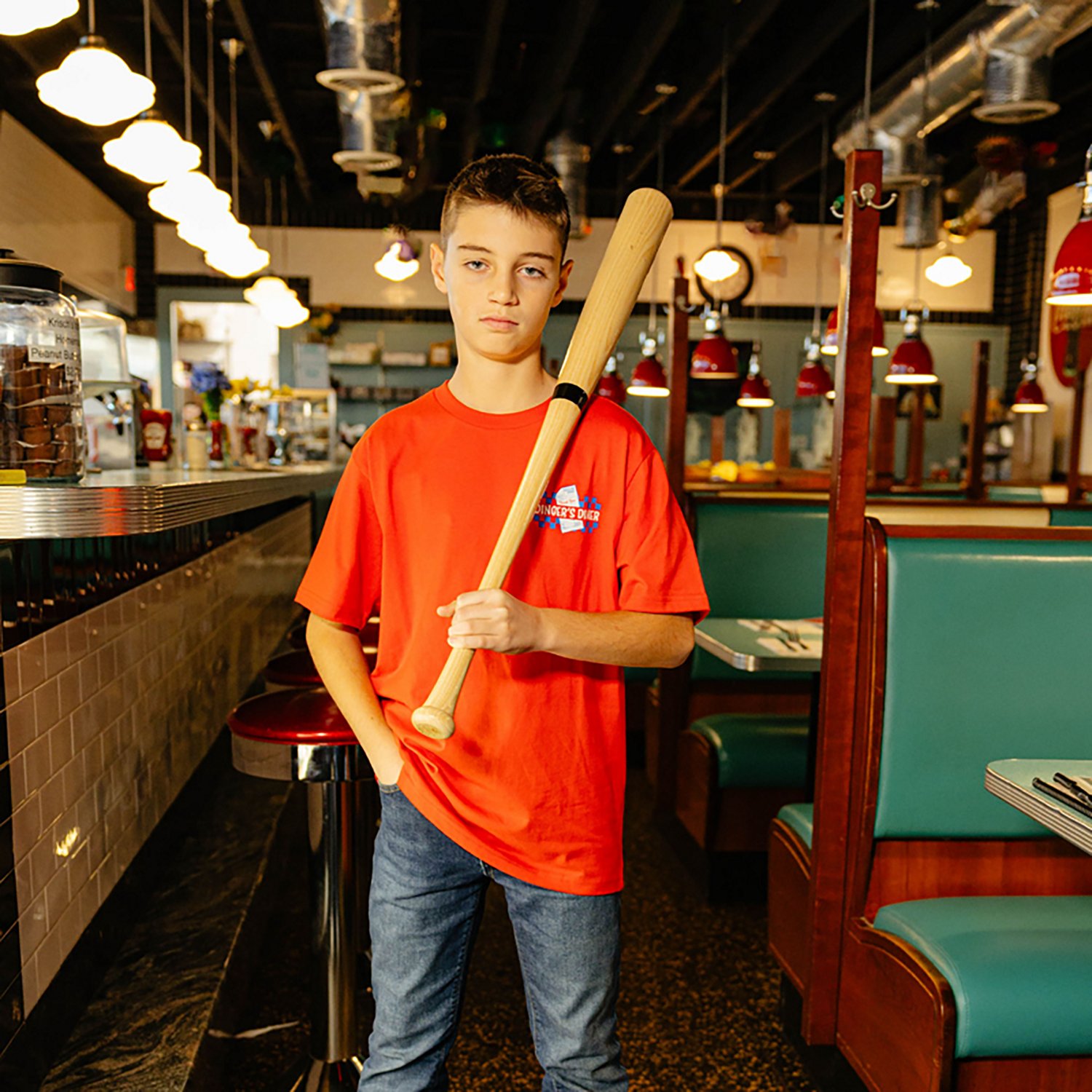 Baseball Lifestyle 101 Boys' Dingers Diner T-shirt