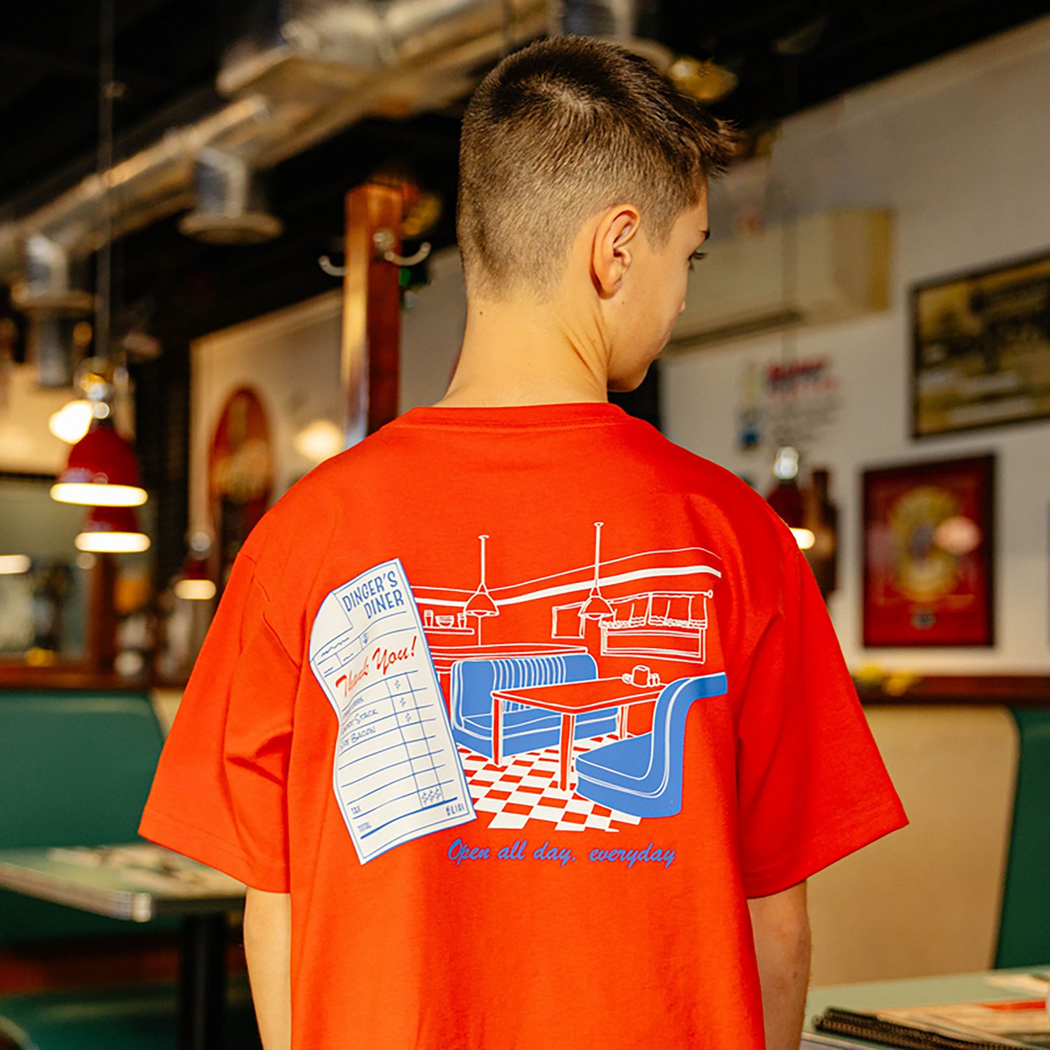 Baseball Lifestyle 101 Boys' Dingers Diner T-shirt