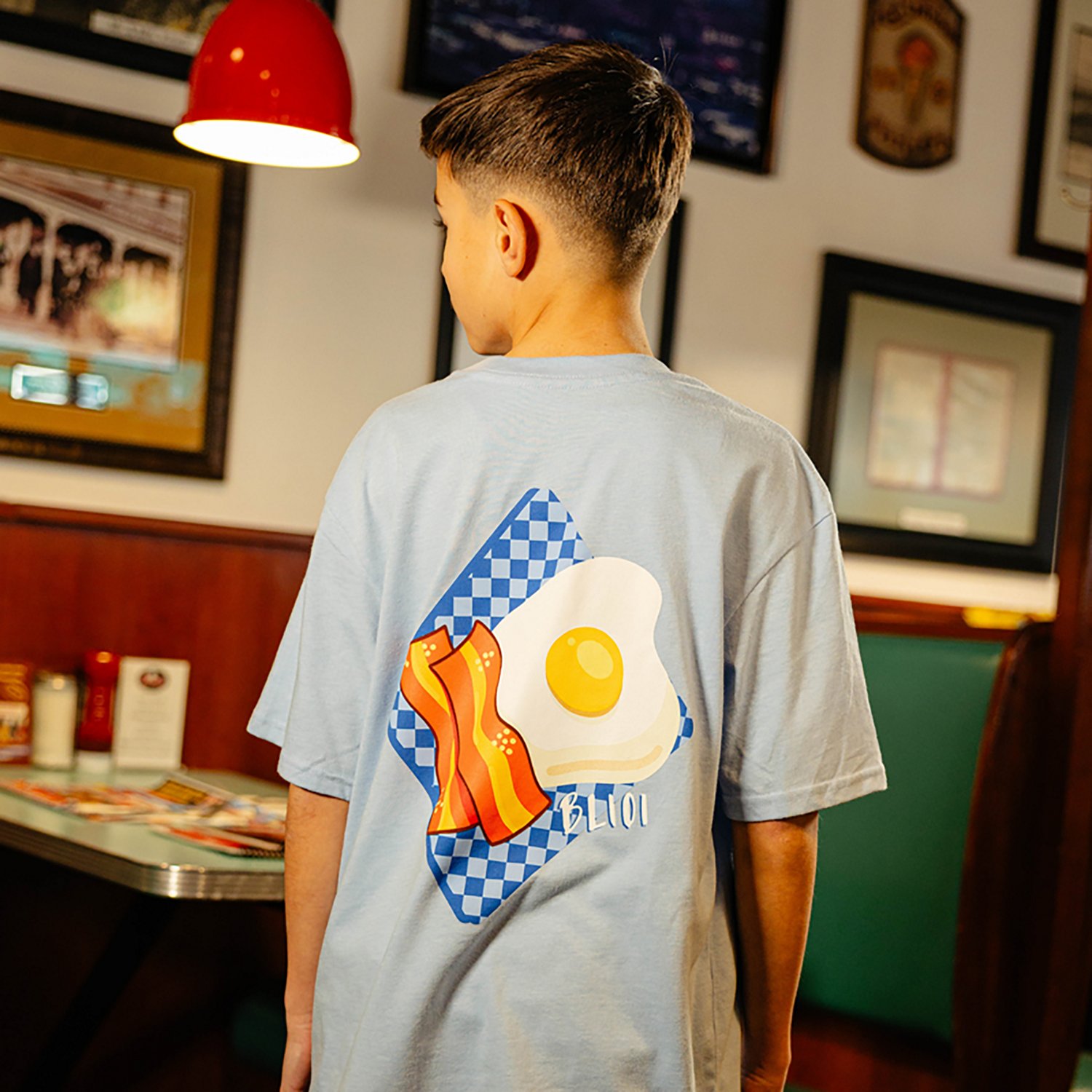 Baseball Lifestyle 101 Boys' American Breakfast T-shirt