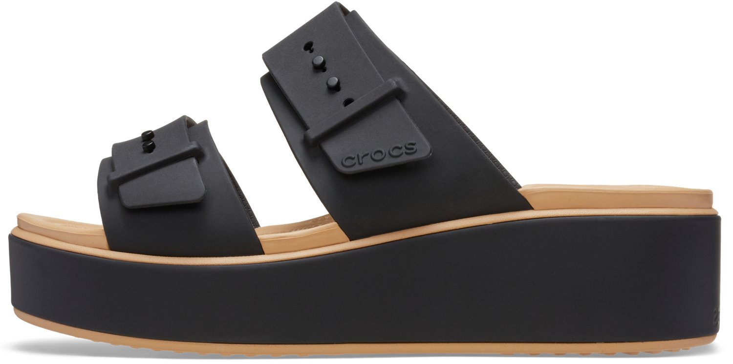 Crocs Women’s Brooklyn Buckle Low Wedge Matte Wrap Sandals - view number 2
