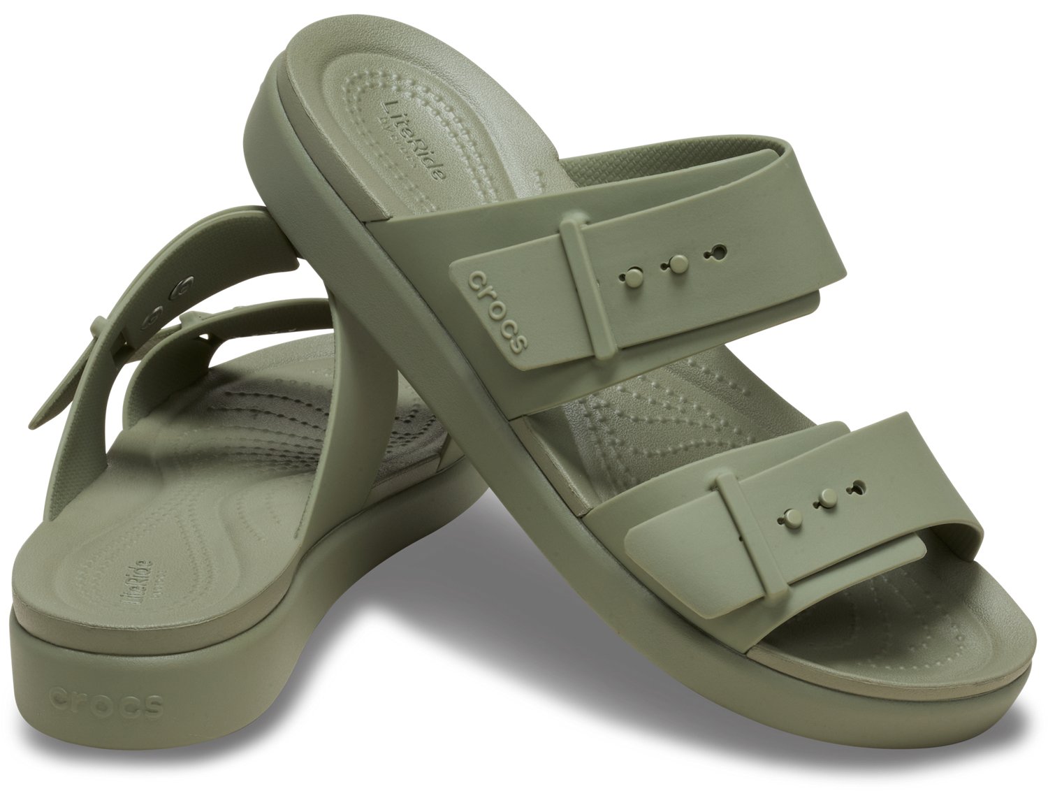 Crocs Women’s Brooklyn Buckle Low Sandals - view number 6