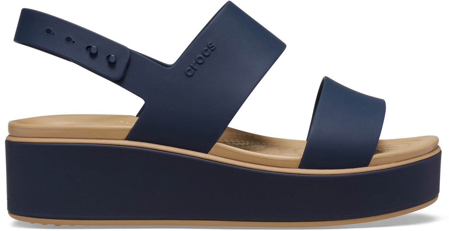 Crocs Women’s Brooklyn Low Wedge Matte Wrap Sandals