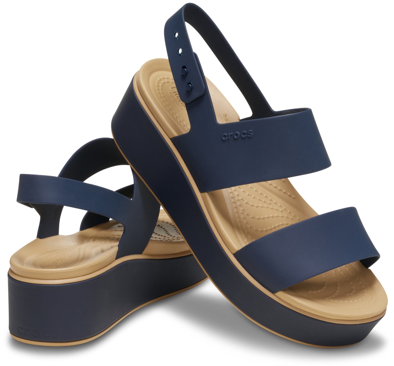 Crocs Women’s Brooklyn Low Wedge Matte Wrap Sandals - view number 6