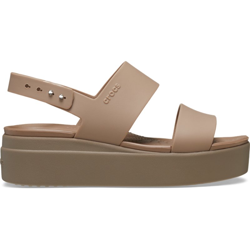 Crocs Women's Brooklyn Platform Sandals (Latte Mushroom) - Size 10.0 M