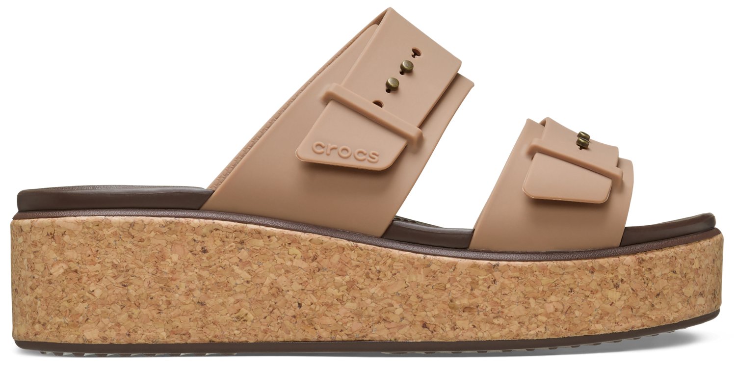 Crocs Women's Brooklyn Cork Buckle Sandals