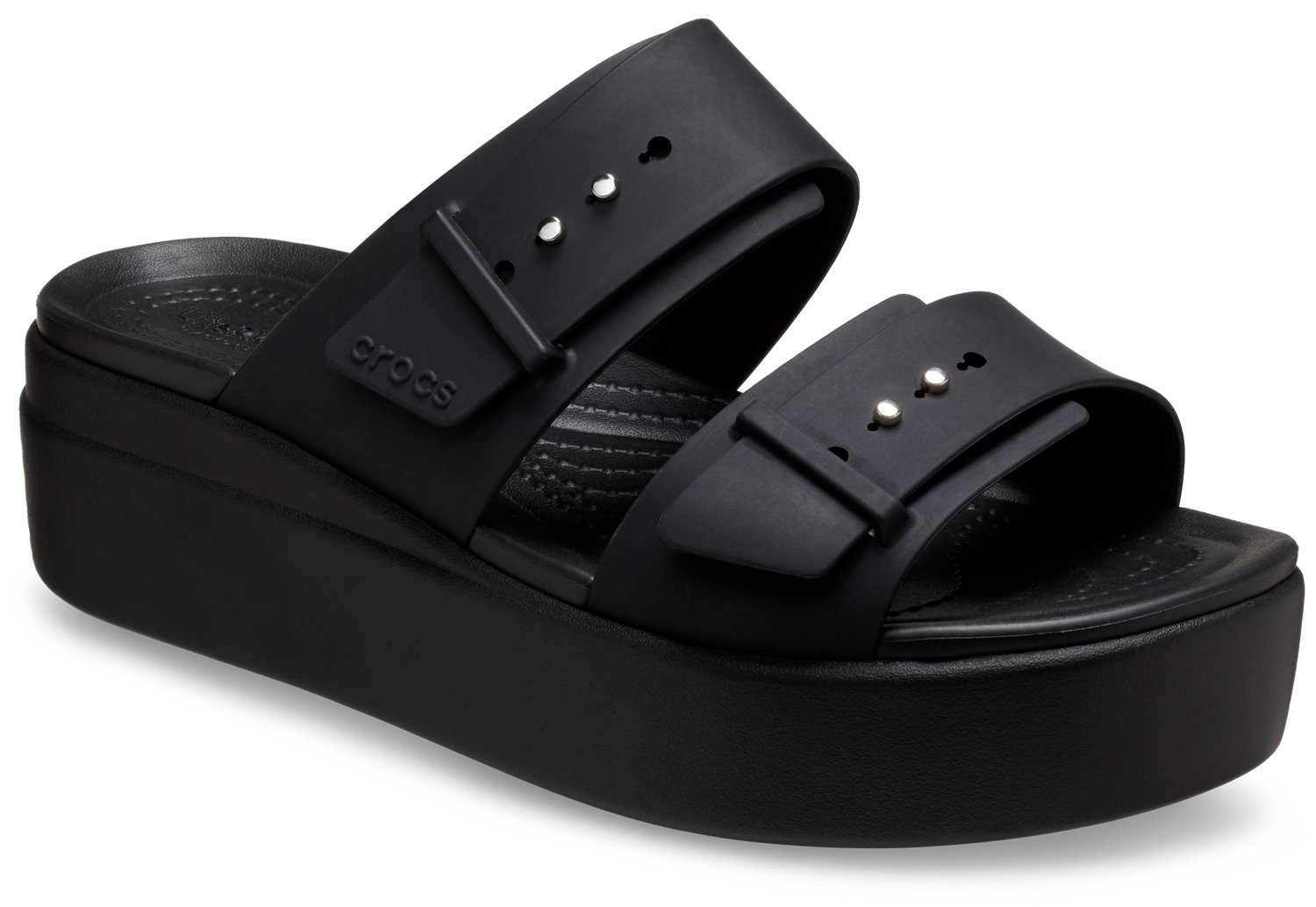 Crocs Women’s Brooklyn Buckle Low Wedge Sandals - view number 3